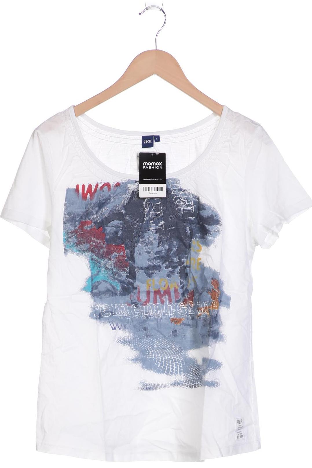 

CECIL Damen T-Shirt, weiß