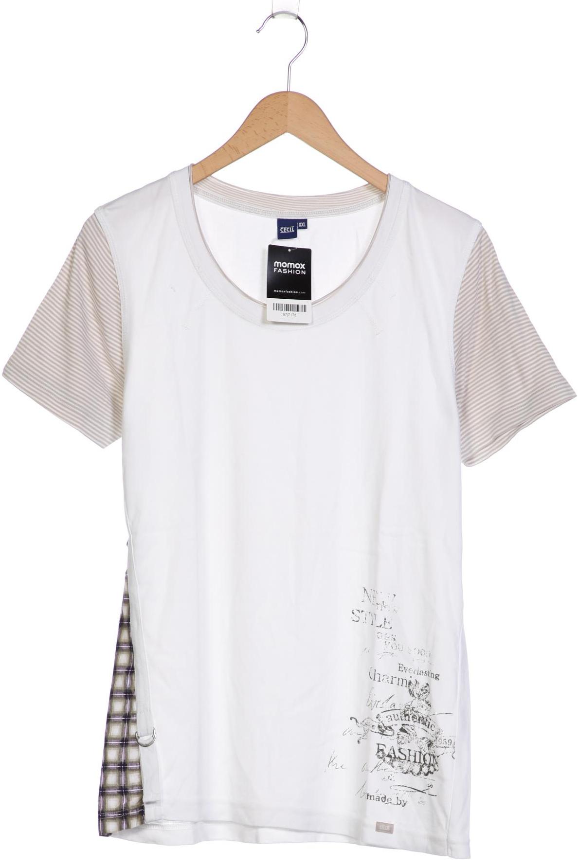 

Cecil Damen T-Shirt, weiß, Gr. 46