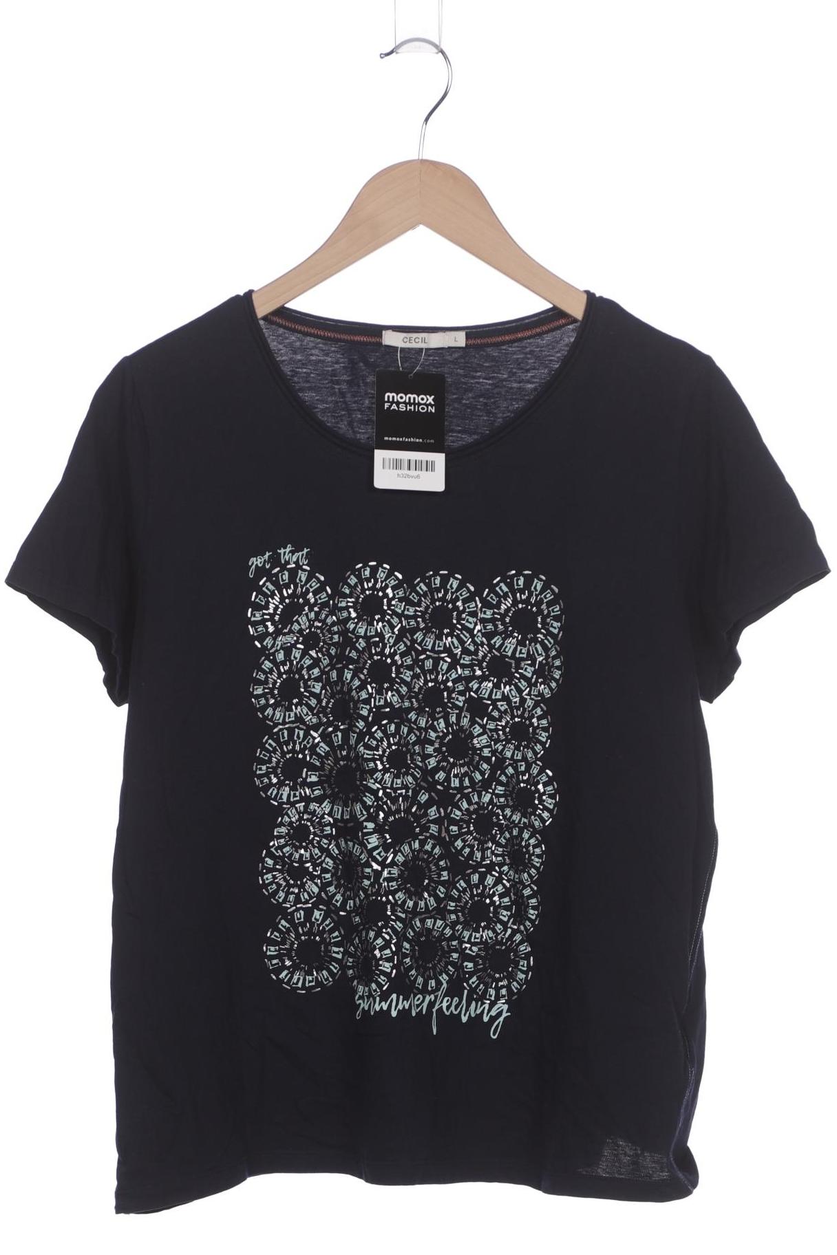 

Cecil Damen T-Shirt, marineblau, Gr. 42
