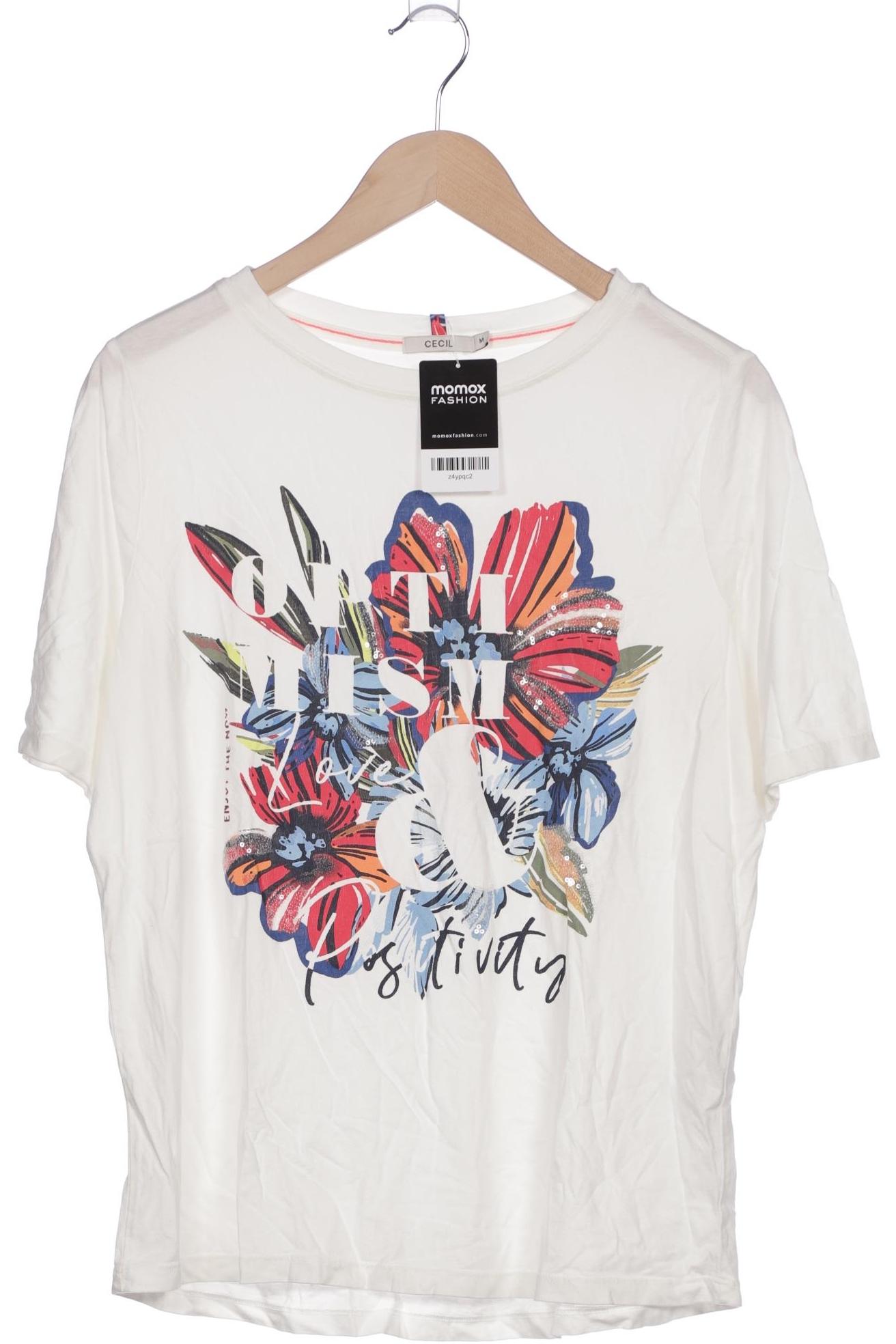 

Cecil Damen T-Shirt, weiß, Gr. 38