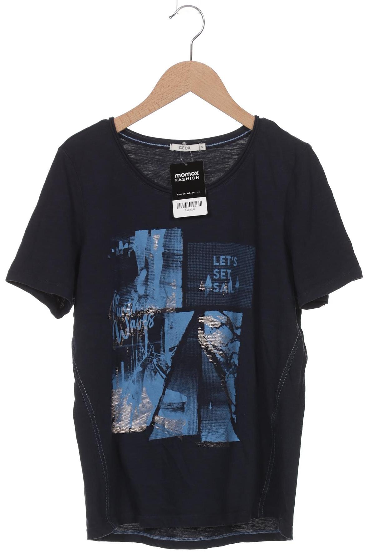 

Cecil Damen T-Shirt, marineblau, Gr. 36