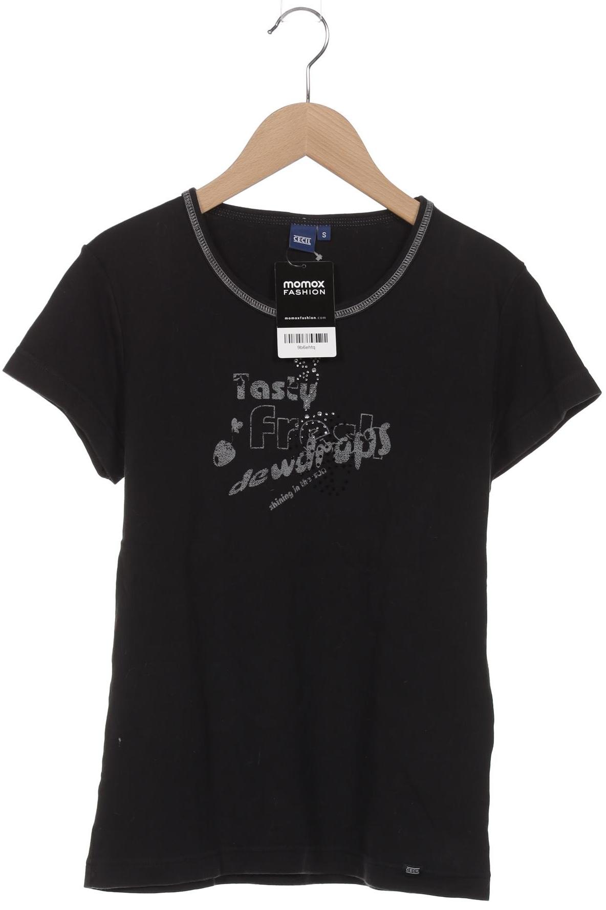 

Cecil Damen T-Shirt, schwarz, Gr. 36