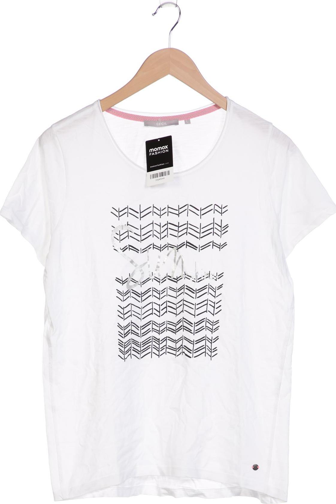 

Cecil Damen T-Shirt, weiß, Gr. 42