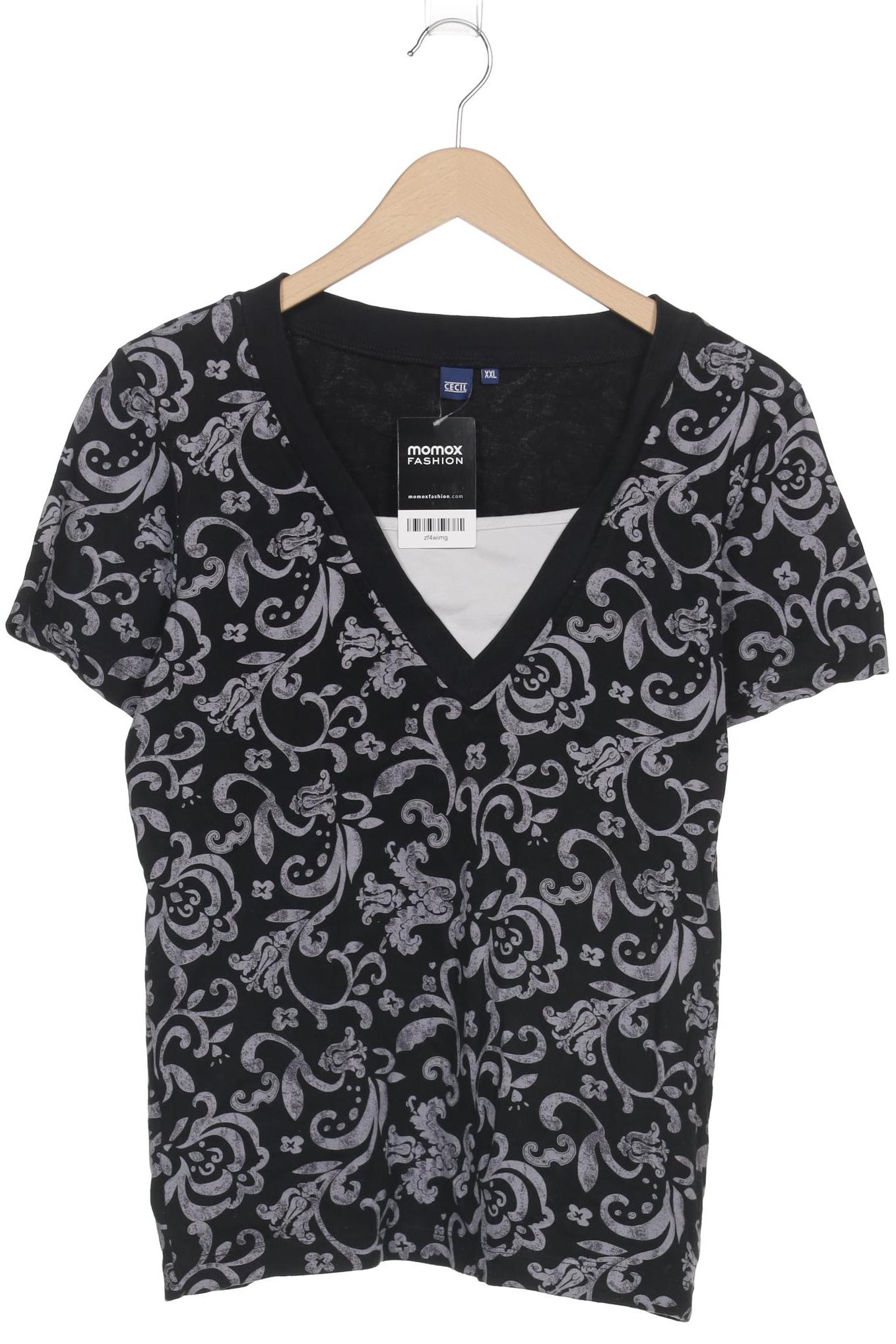 

Cecil Damen T-Shirt, schwarz, Gr. 46