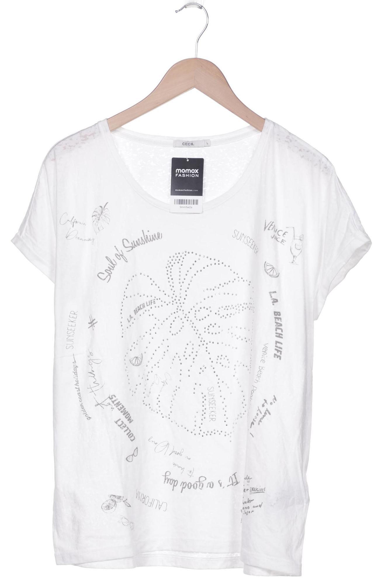 

CECIL Damen T-Shirt, weiß