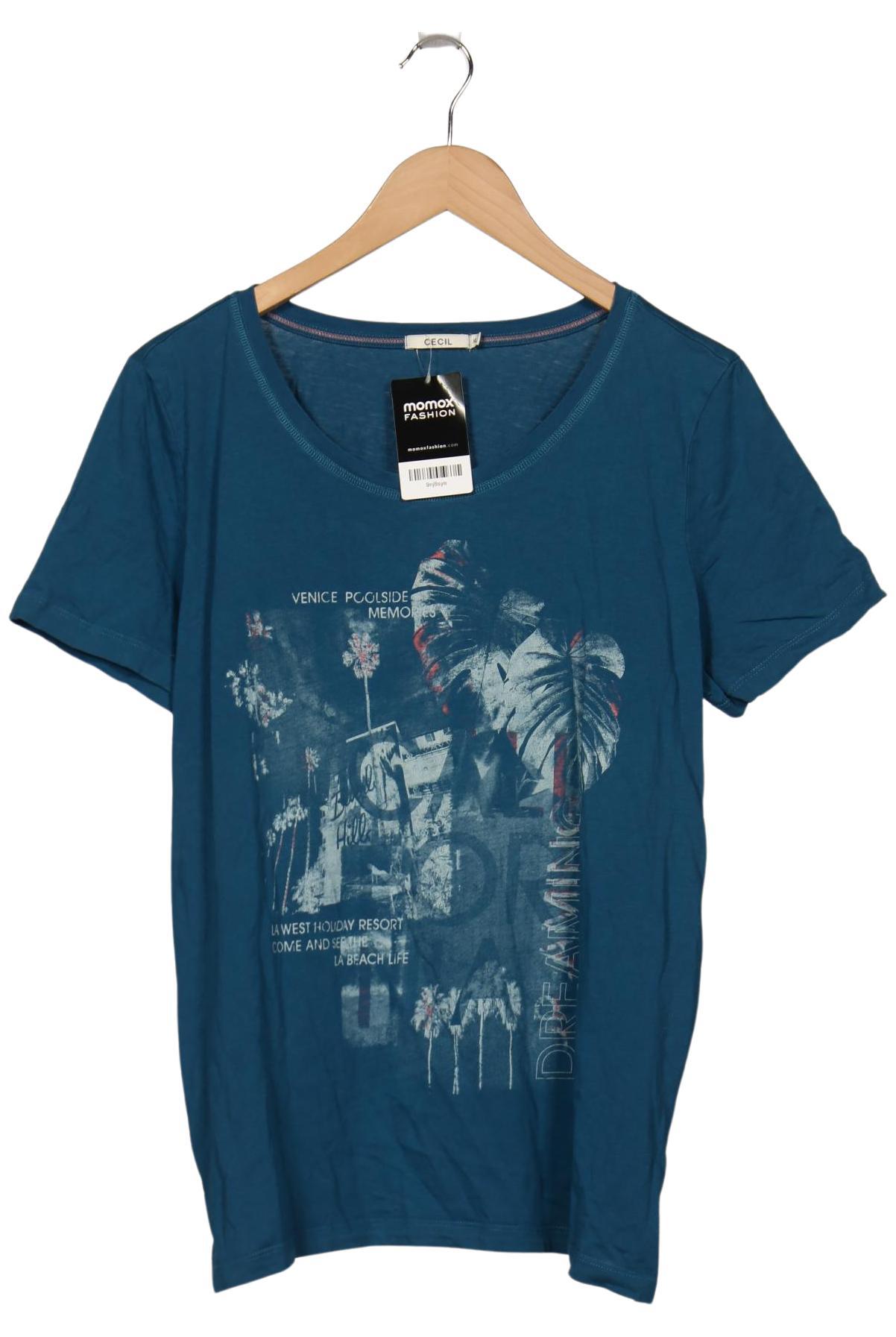 

Cecil Damen T-Shirt, blau, Gr. 44