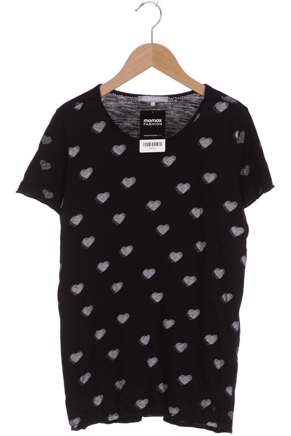 

CECIL Damen T-Shirt, schwarz