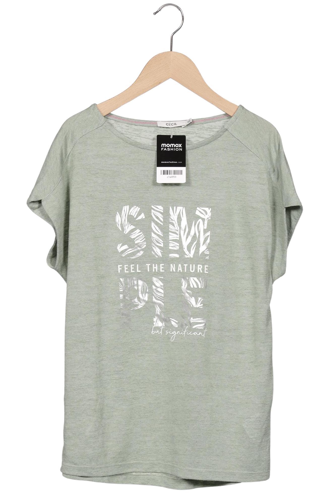 

Cecil Damen T-Shirt, hellgrün, Gr. 34