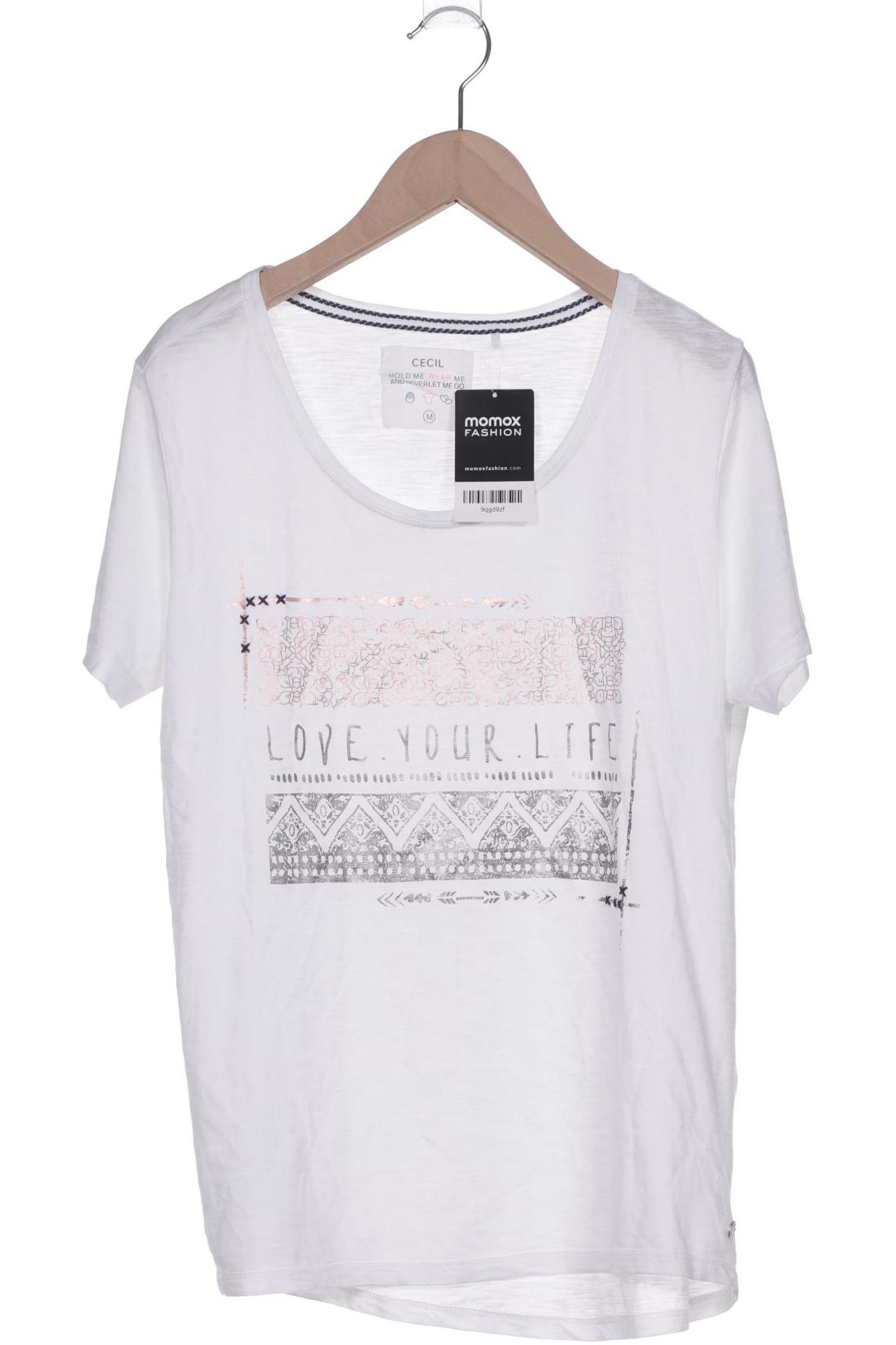 

Cecil Damen T-Shirt, weiß, Gr. 38