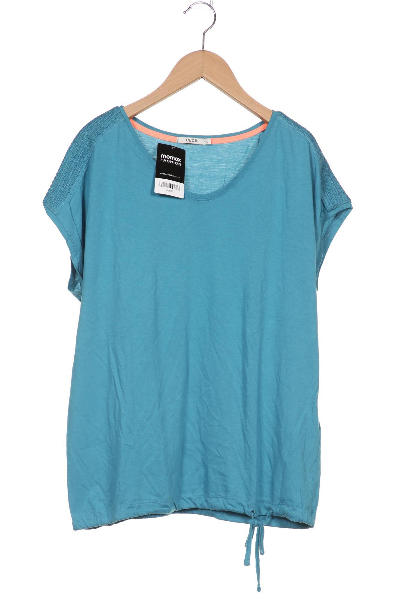 

Cecil Damen T-Shirt, blau, Gr. 42