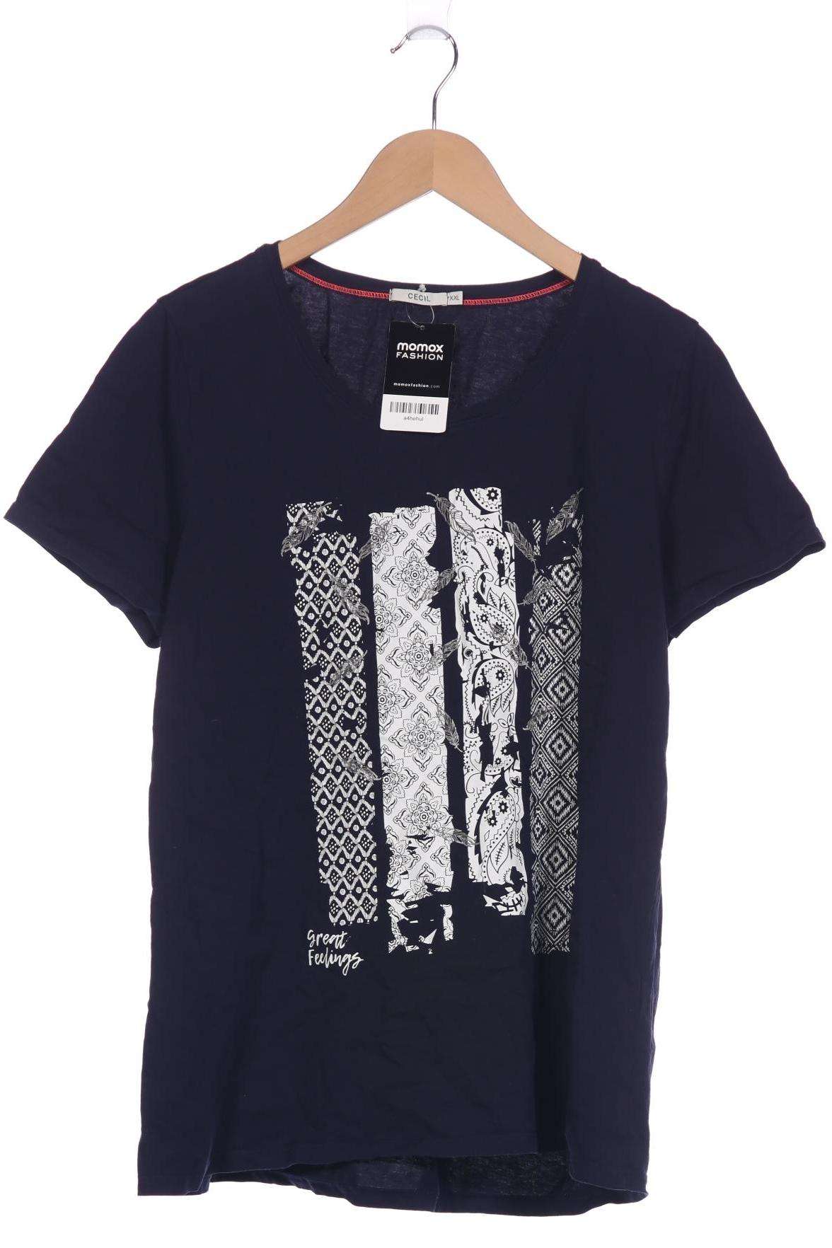 

Cecil Damen T-Shirt, marineblau, Gr. 46