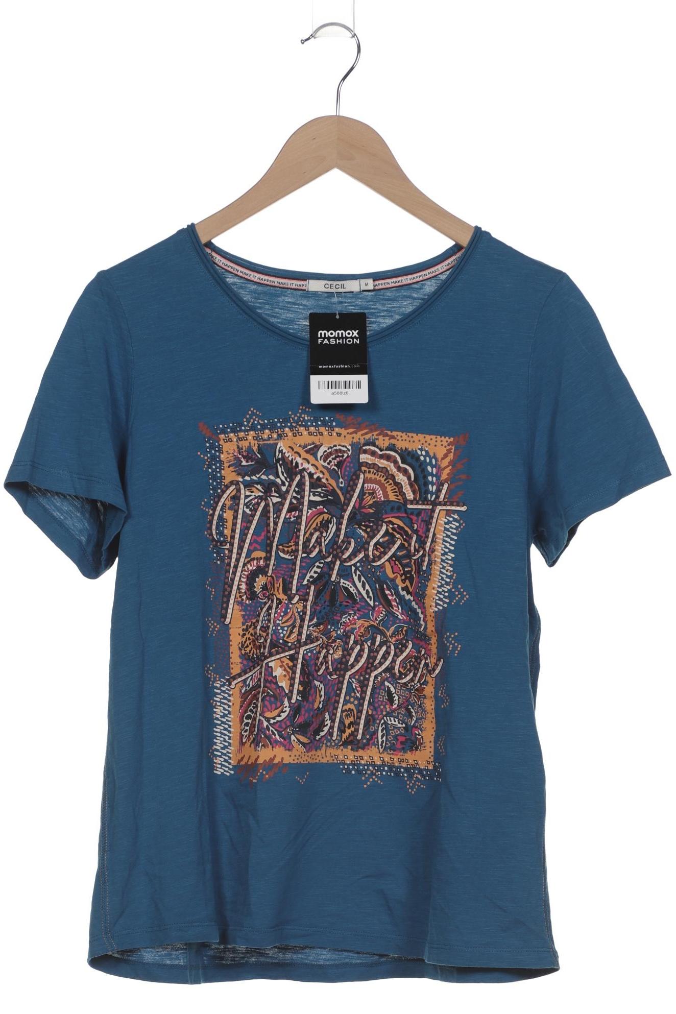 

Cecil Damen T-Shirt, blau, Gr. 38