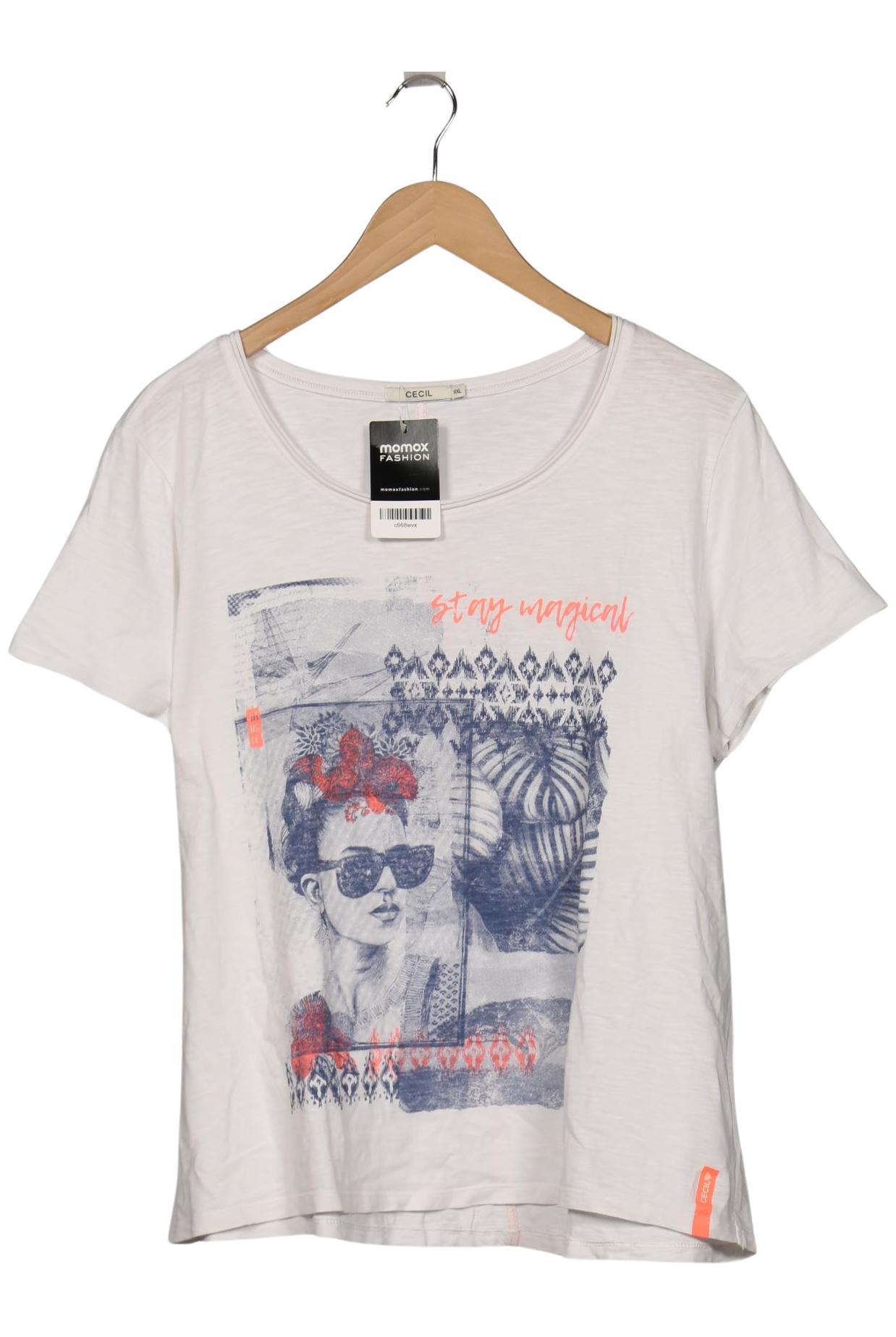 

Cecil Damen T-Shirt, weiß, Gr. 46