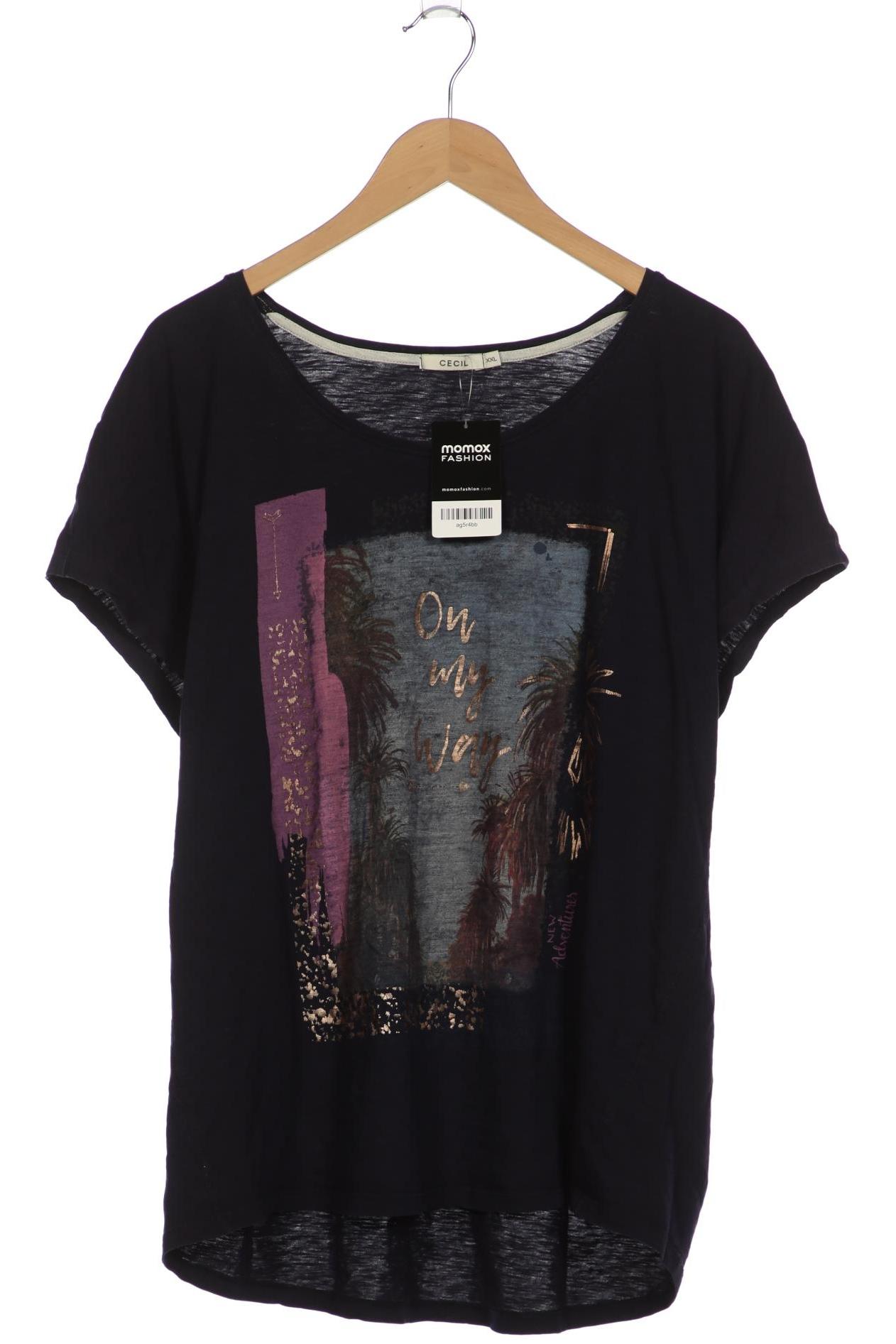 

Cecil Damen T-Shirt, marineblau, Gr. 46