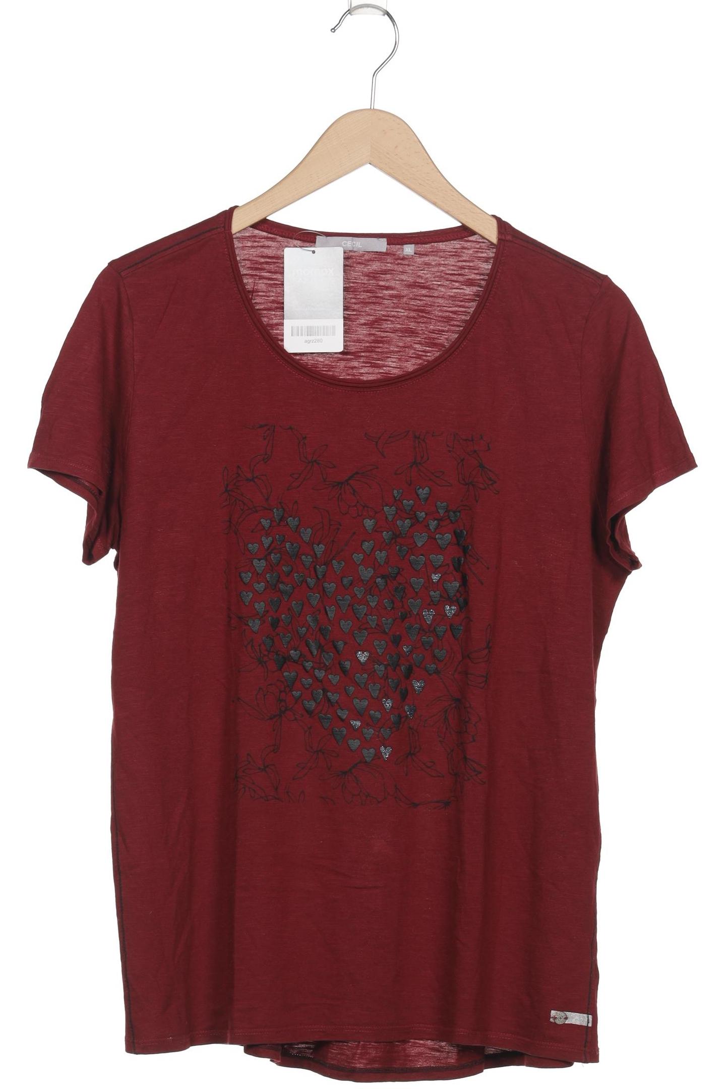 

Cecil Damen T-Shirt, bordeaux, Gr. 44