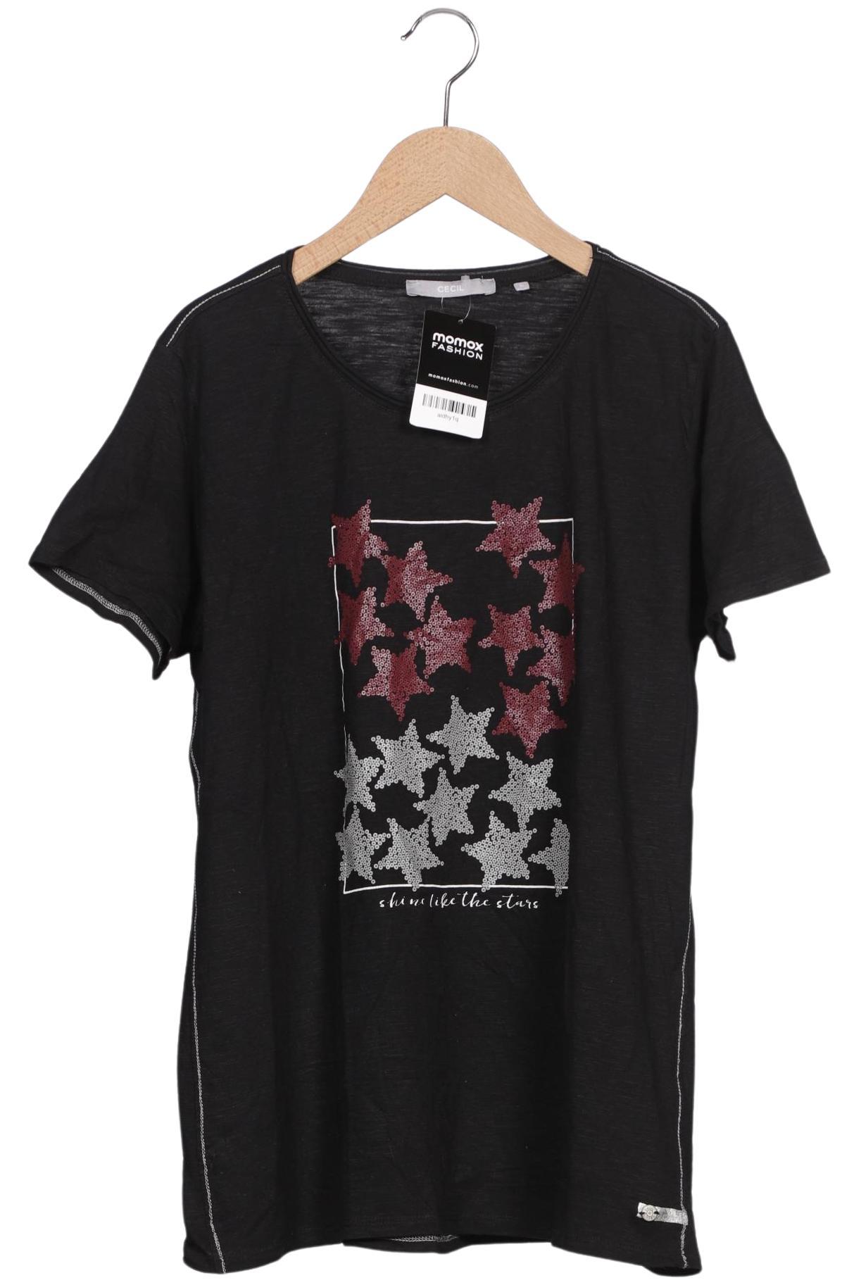 

Cecil Damen T-Shirt, schwarz, Gr. 42