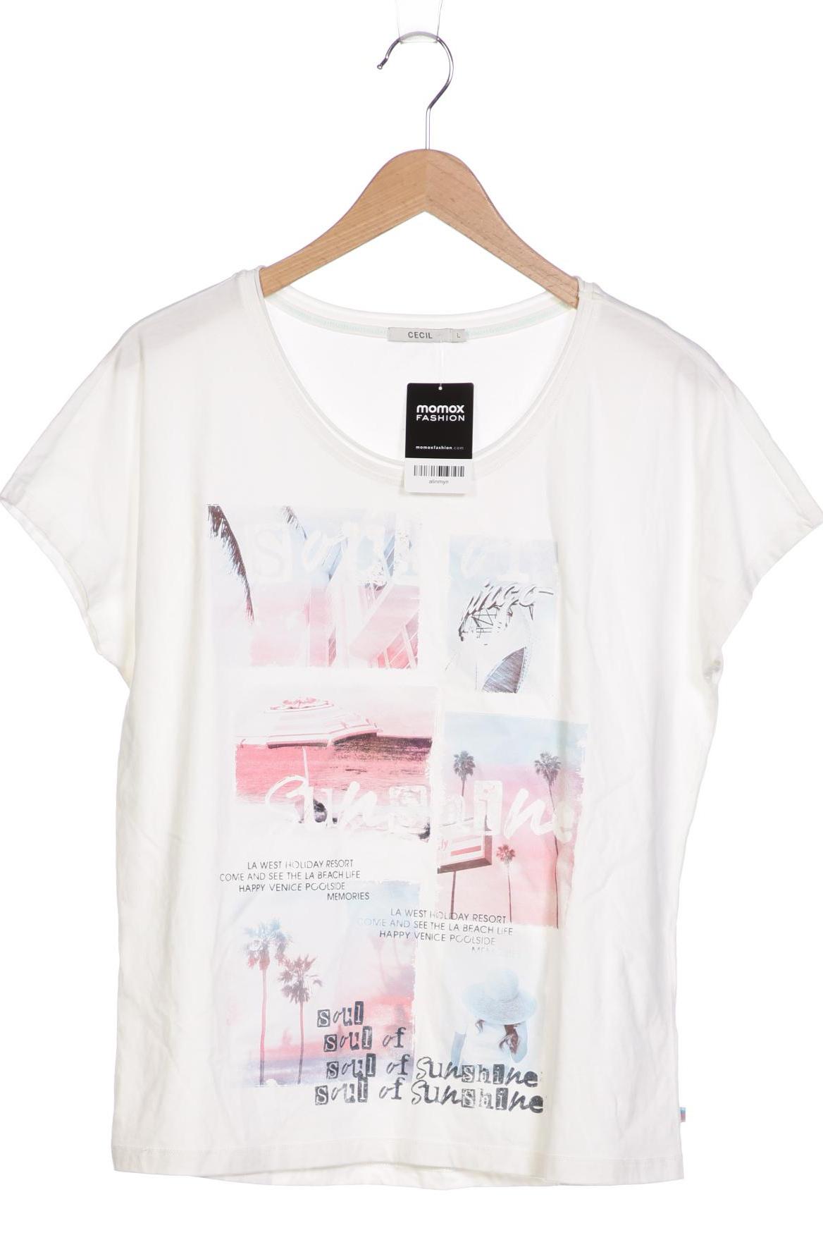 

CECIL Damen T-Shirt, weiß
