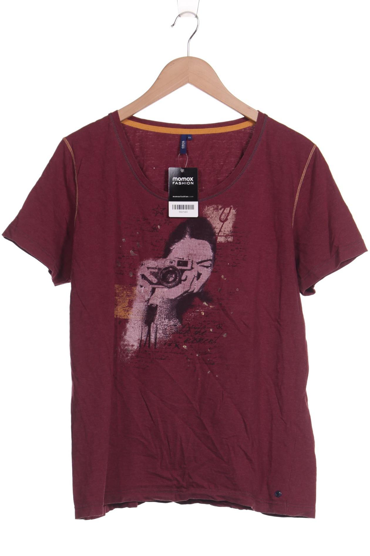 

Cecil Damen T-Shirt, bordeaux, Gr. 46