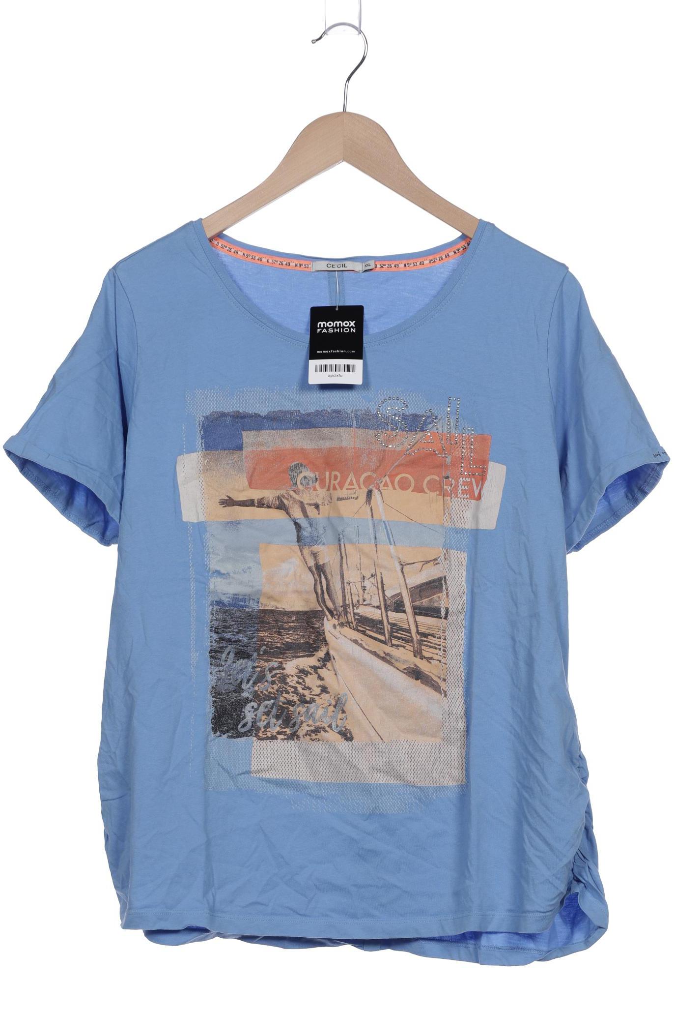 

CECIL Damen T-Shirt, blau
