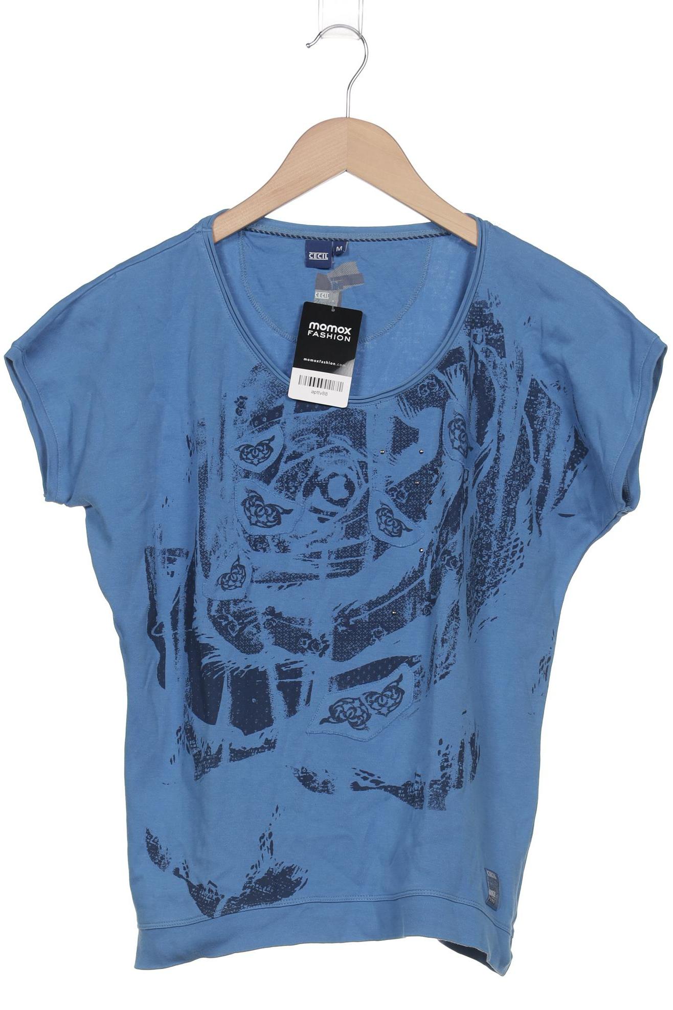 

Cecil Damen T-Shirt, blau, Gr. 38