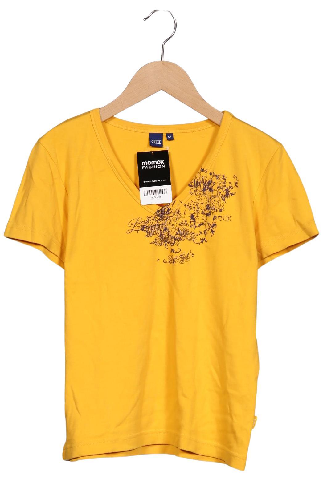

Cecil Damen T-Shirt, gelb, Gr. 38
