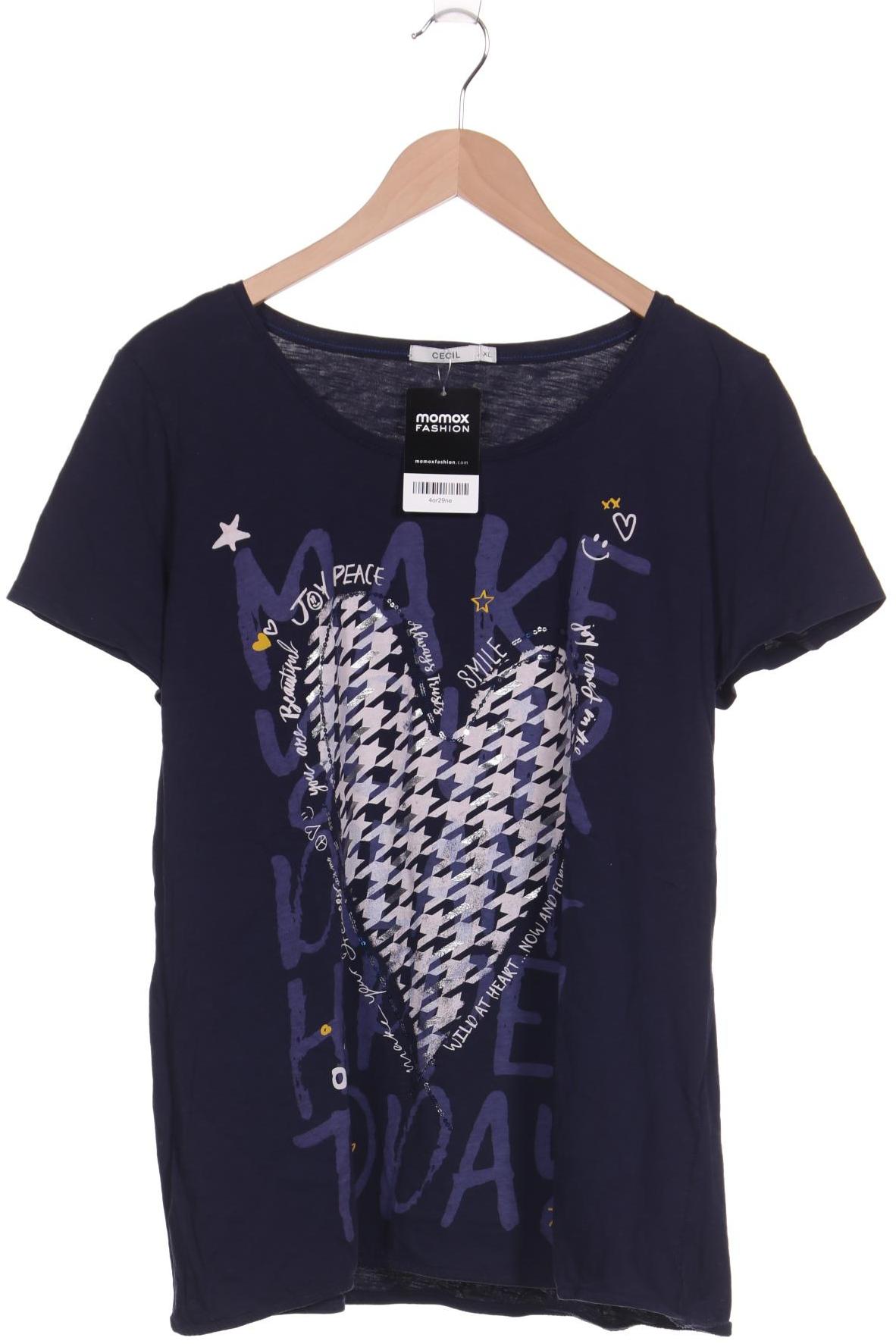 

CECIL Damen T-Shirt, marineblau