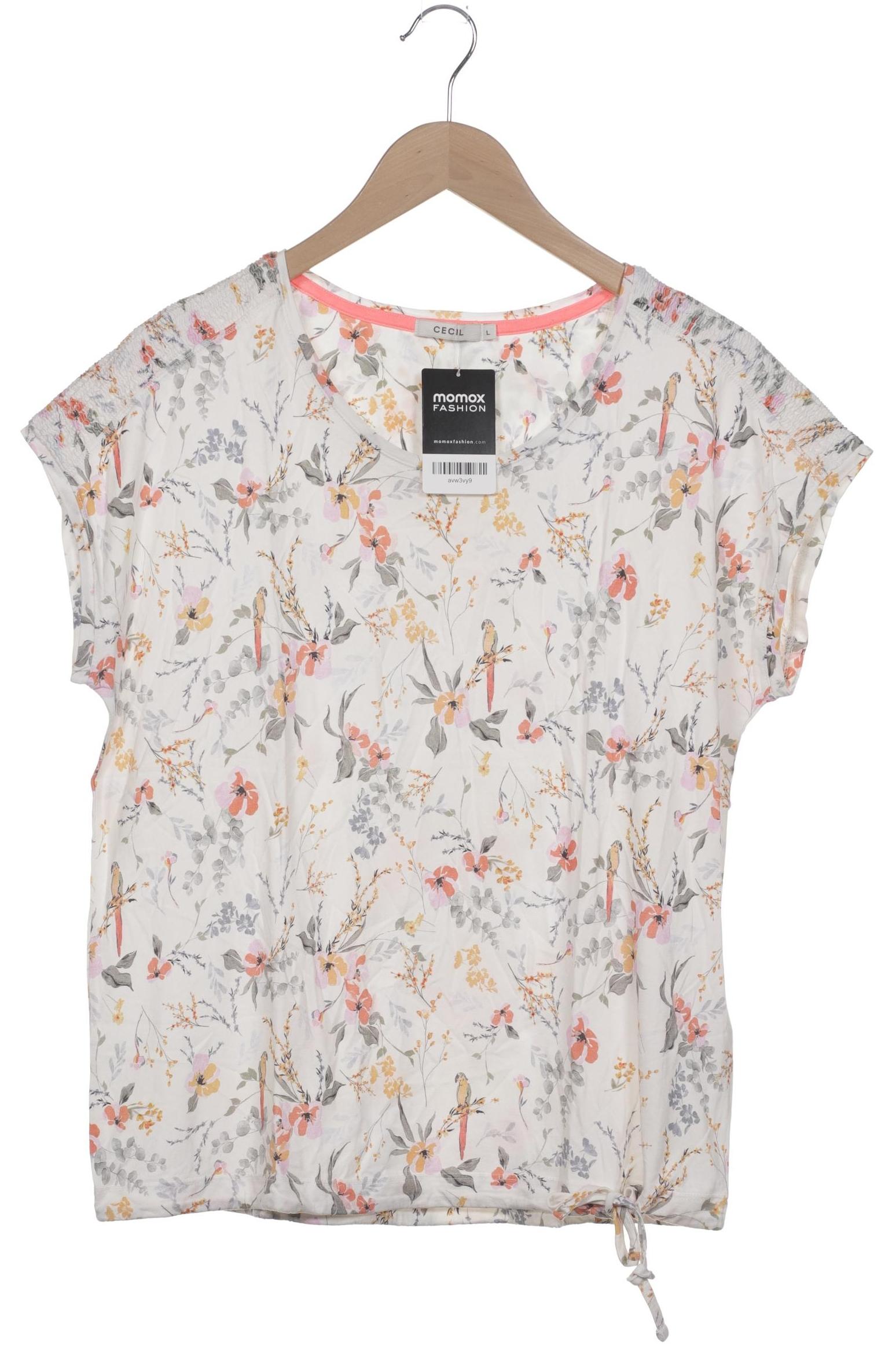 

Cecil Damen T-Shirt, cremeweiß, Gr. 42
