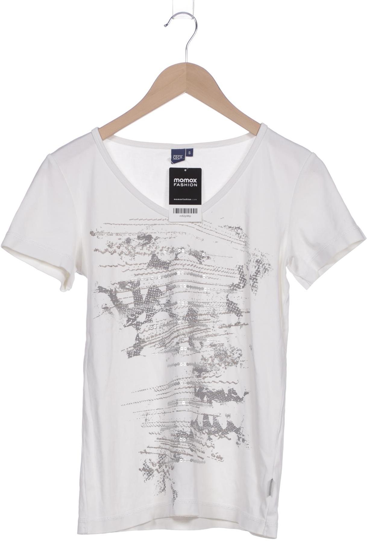 

Cecil Damen T-Shirt, weiß, Gr. 36