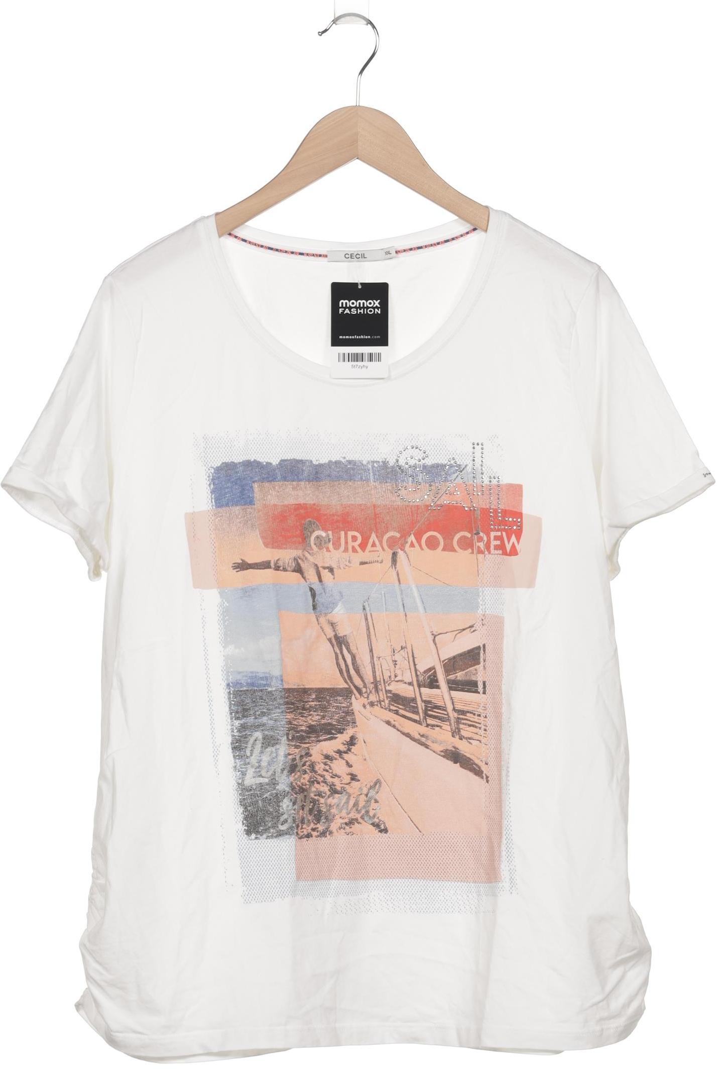 

Cecil Damen T-Shirt, weiß, Gr. 46