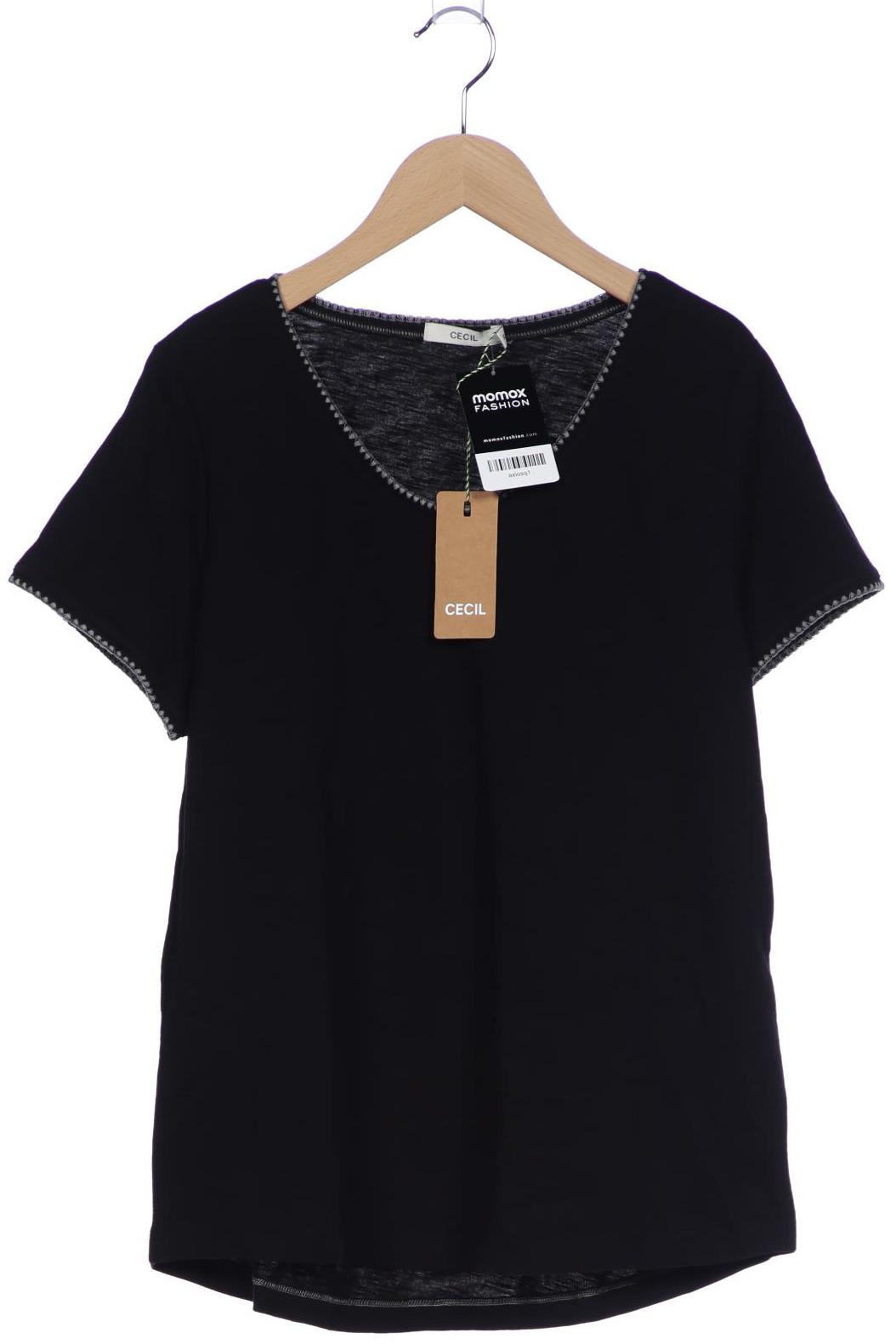 

Cecil Damen T-Shirt, schwarz, Gr. 38