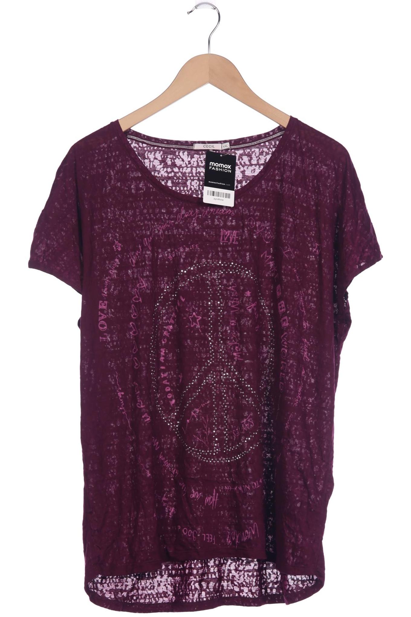 

Cecil Damen T-Shirt, bordeaux, Gr. 46
