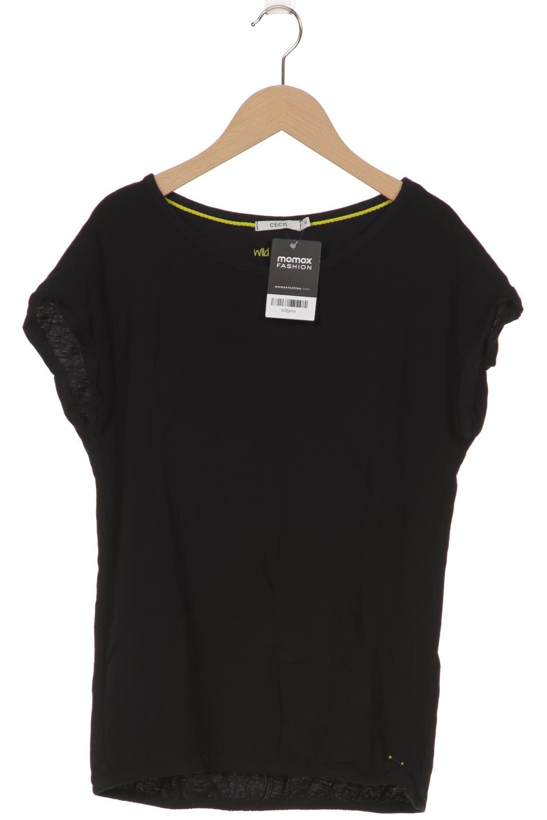 

Cecil Damen T-Shirt, schwarz, Gr. 38