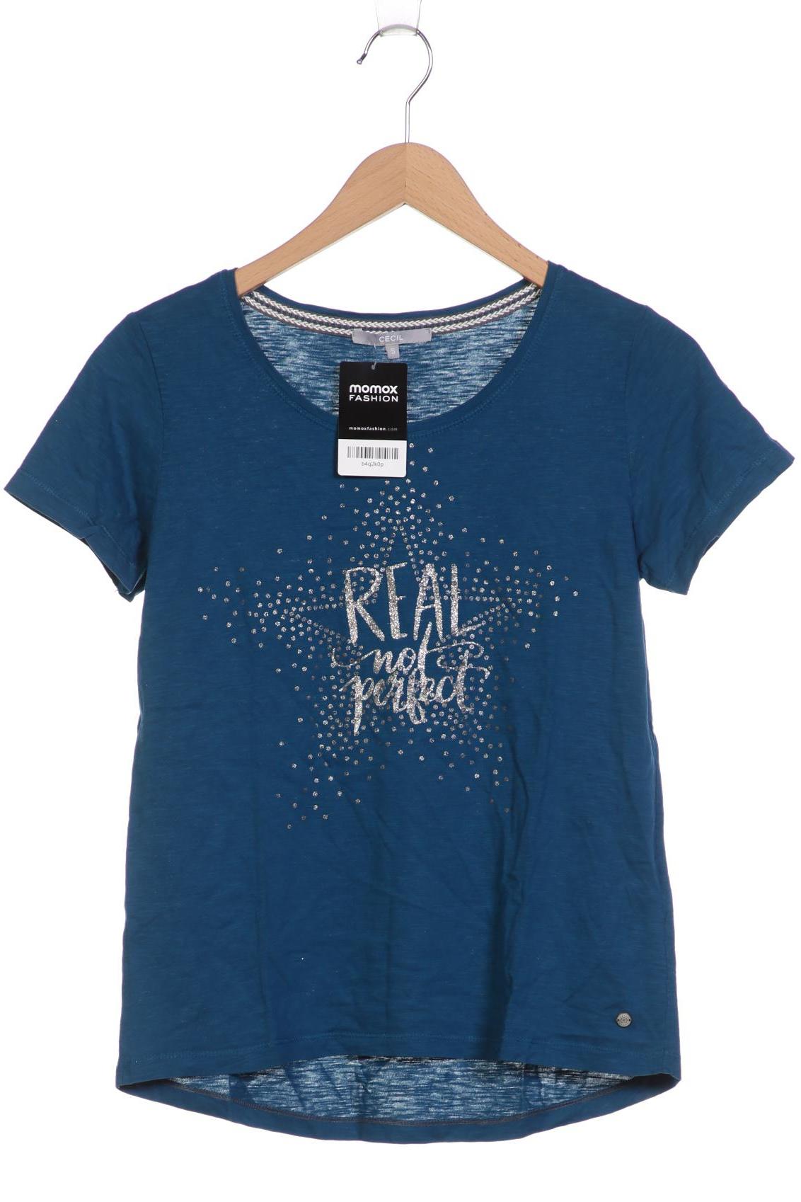 

Cecil Damen T-Shirt, blau, Gr. 36