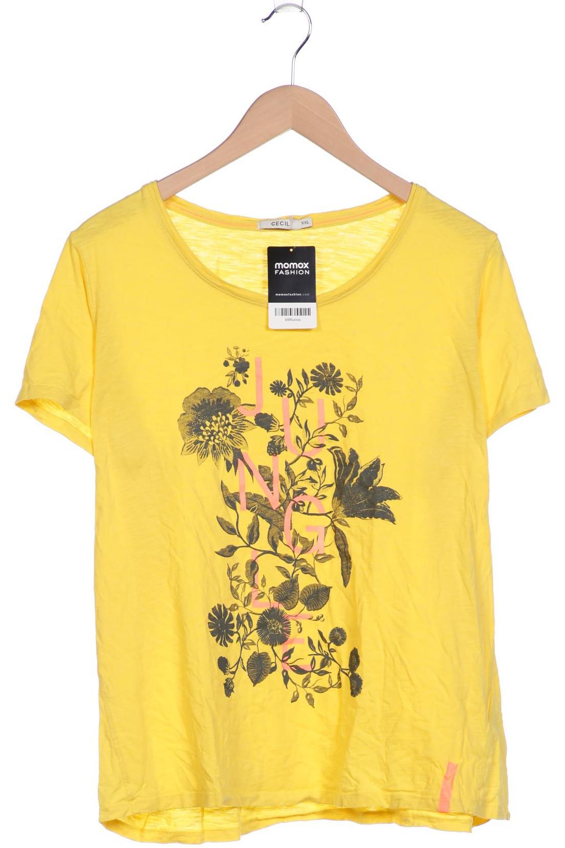 

Cecil Damen T-Shirt, gelb, Gr. 46