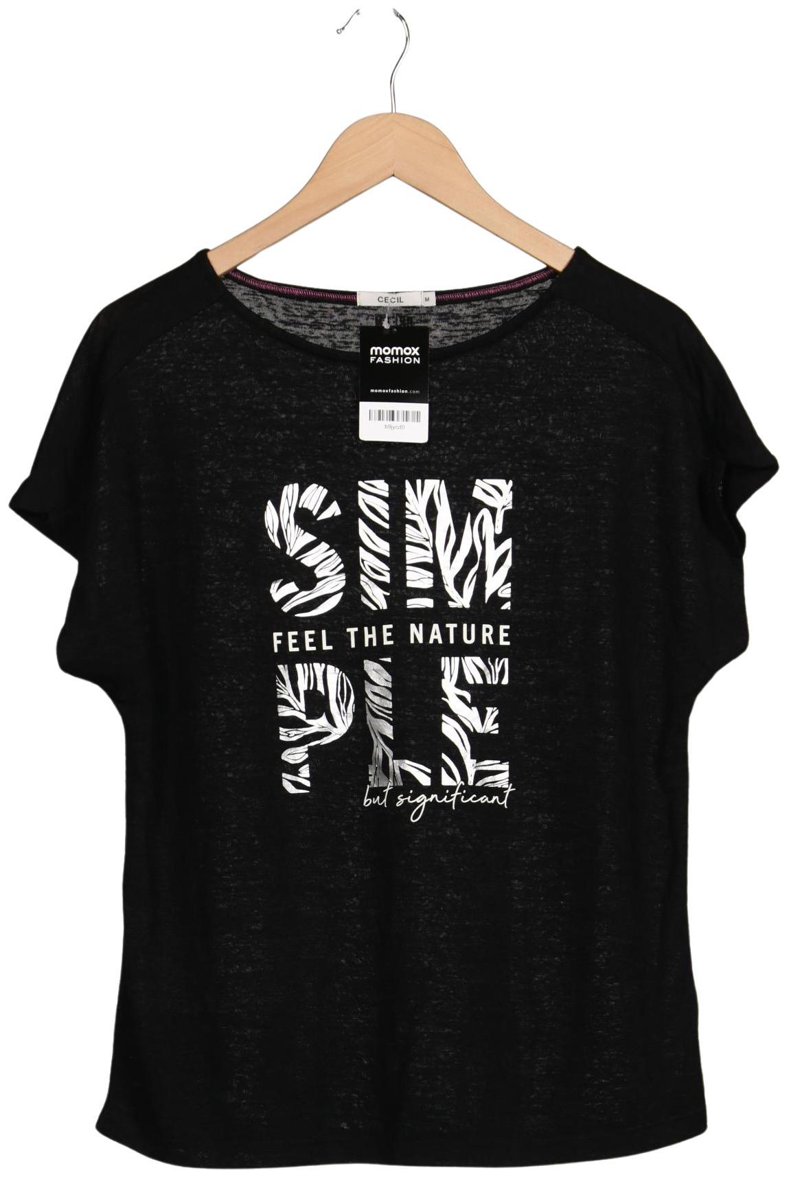 

Cecil Damen T-Shirt, schwarz, Gr. 38