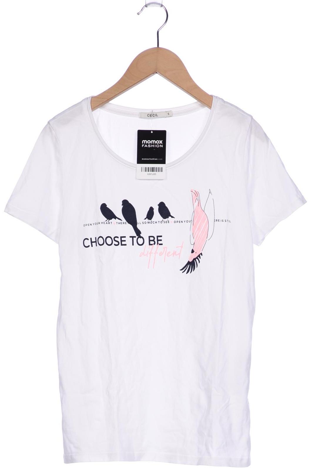 

Cecil Damen T-Shirt, weiß, Gr. 36