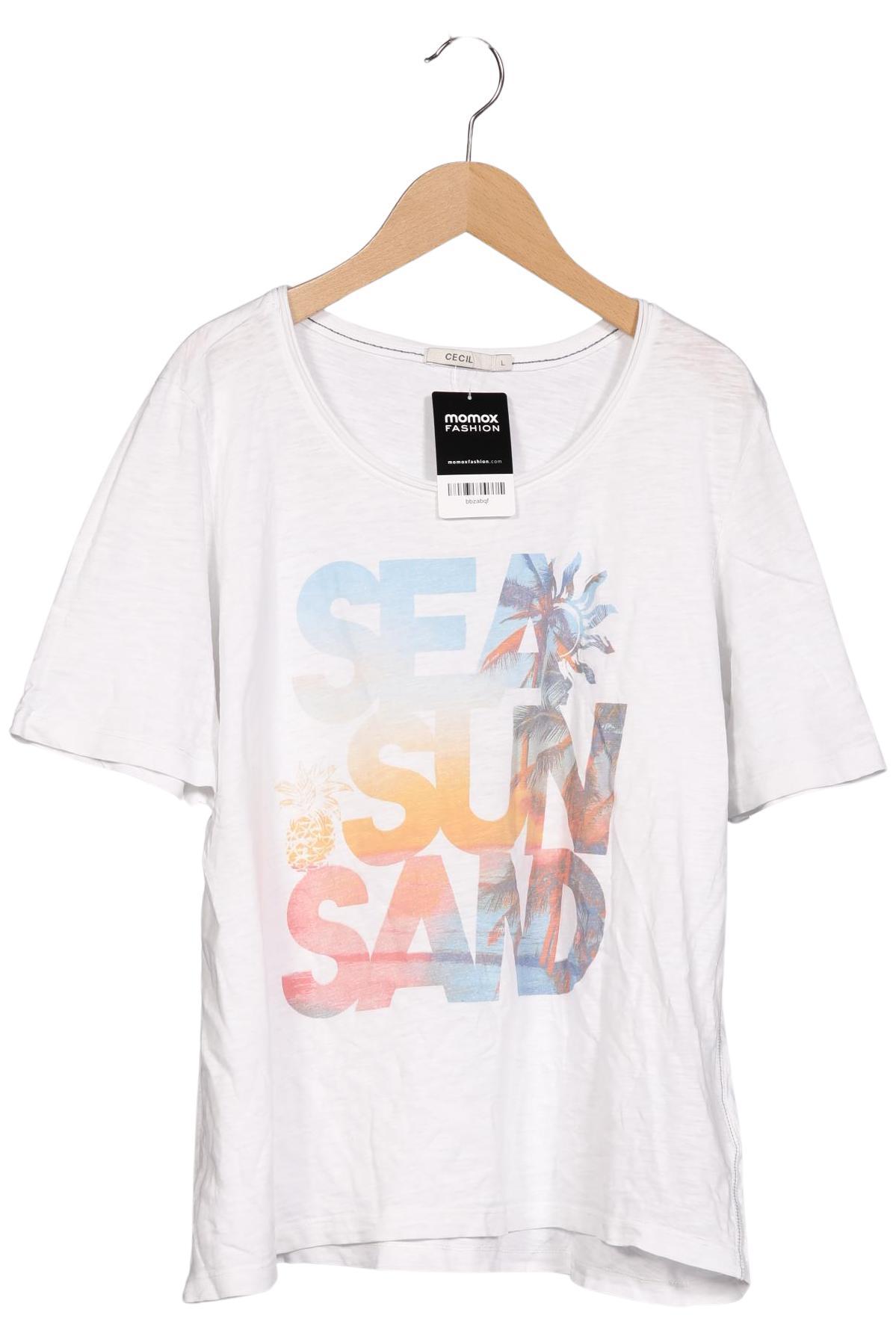 

Cecil Damen T-Shirt, weiß, Gr. 42
