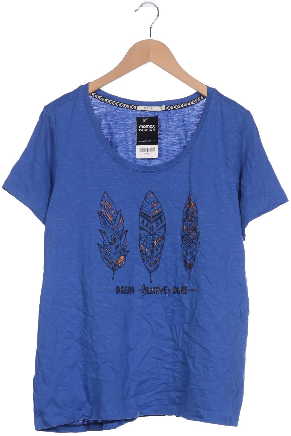 

Cecil Damen T-Shirt, blau, Gr. 46