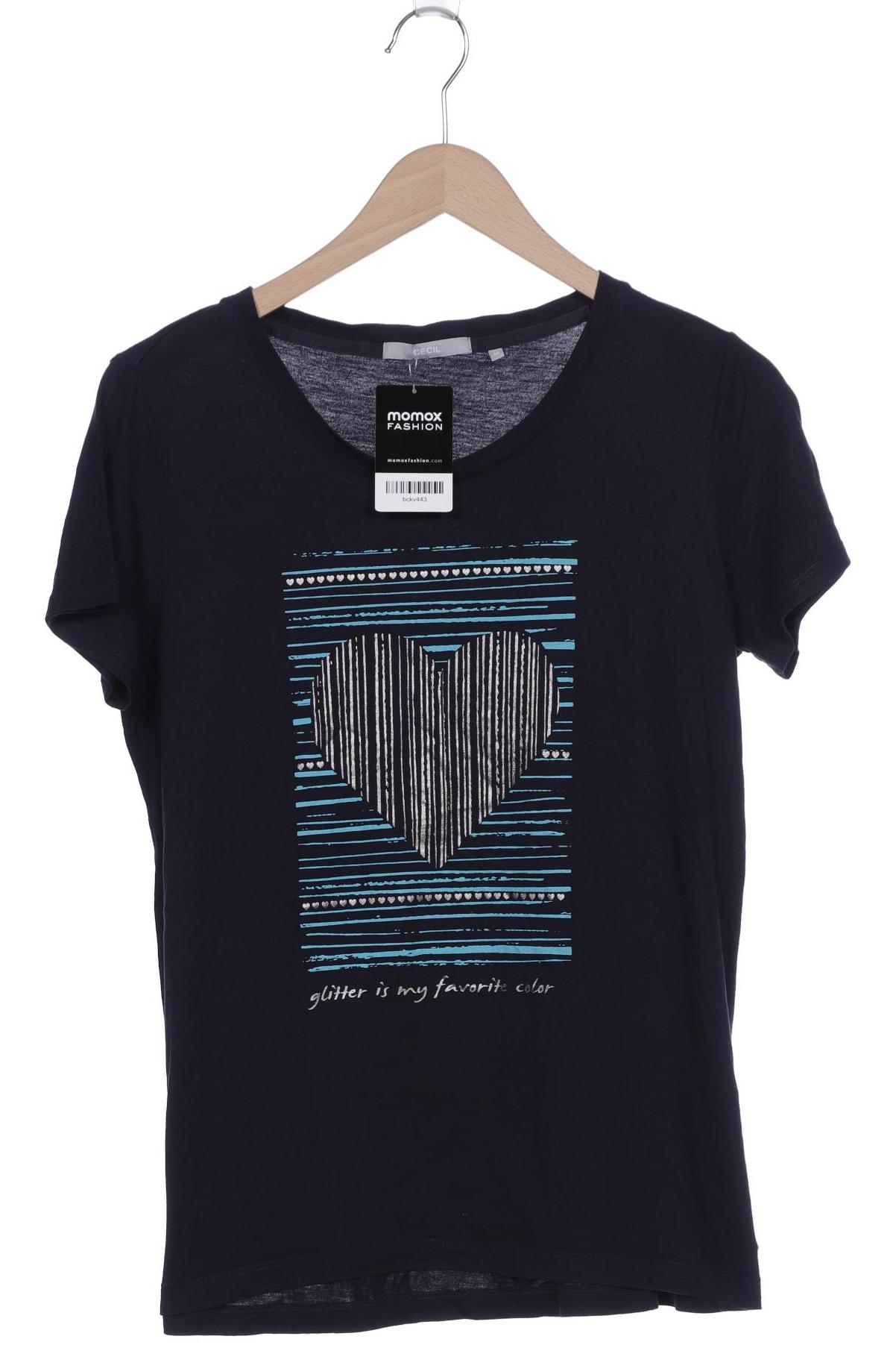 

CECIL Damen T-Shirt, marineblau