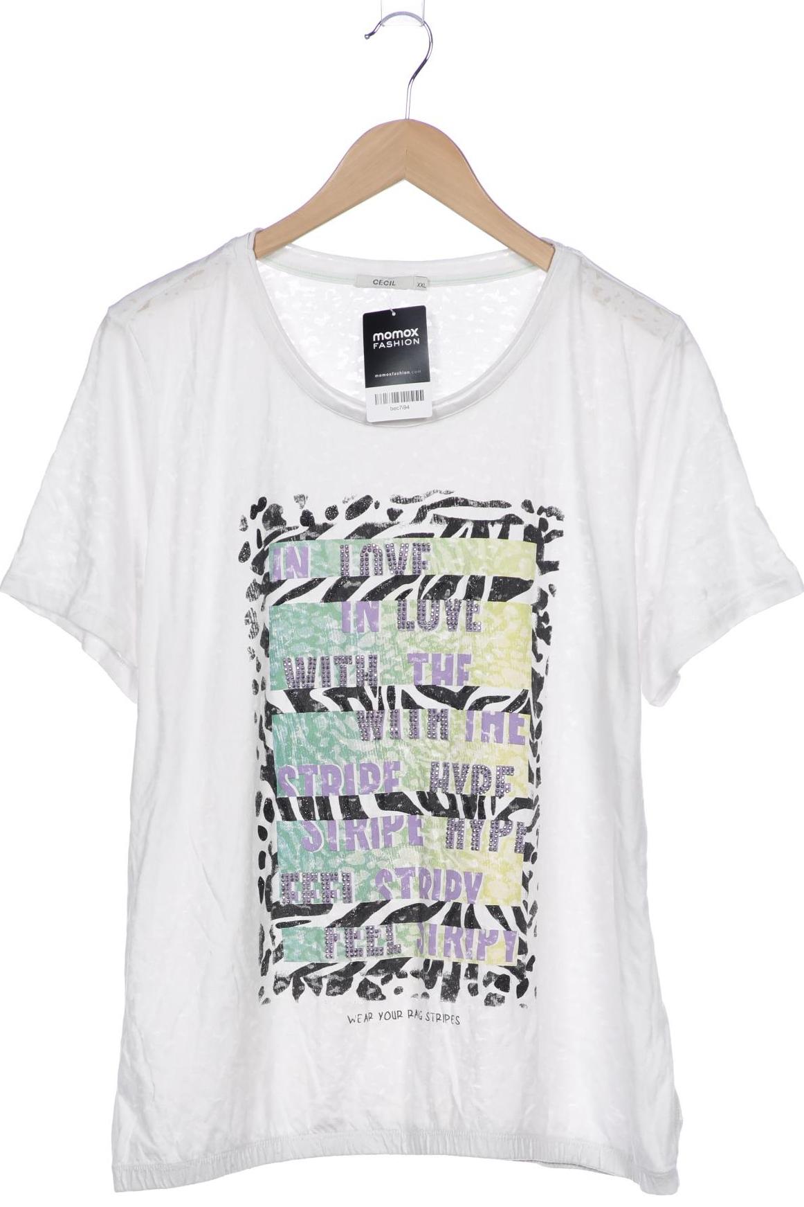 

Cecil Damen T-Shirt, weiß, Gr. 46