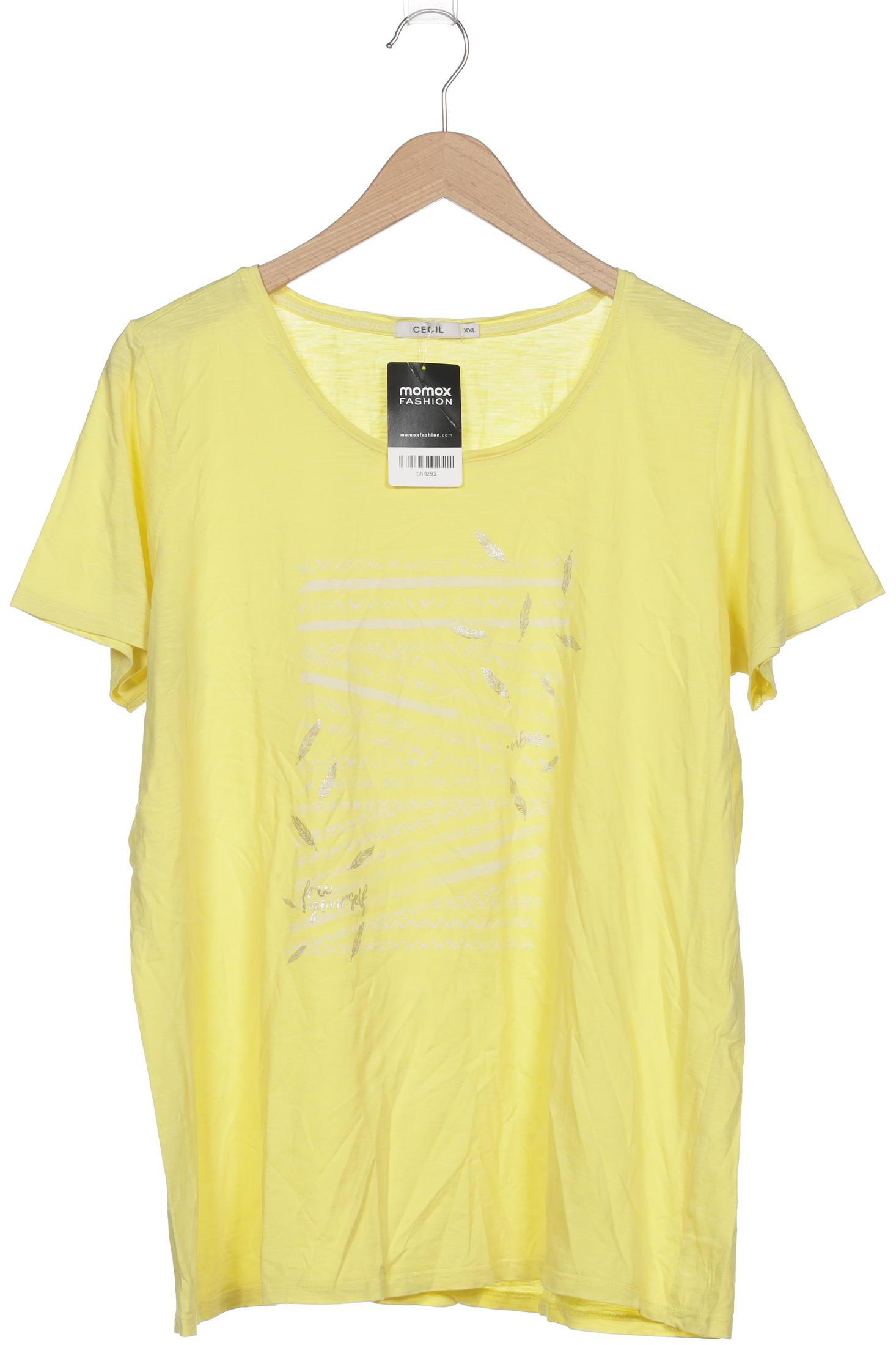

Cecil Damen T-Shirt, gelb, Gr. 46