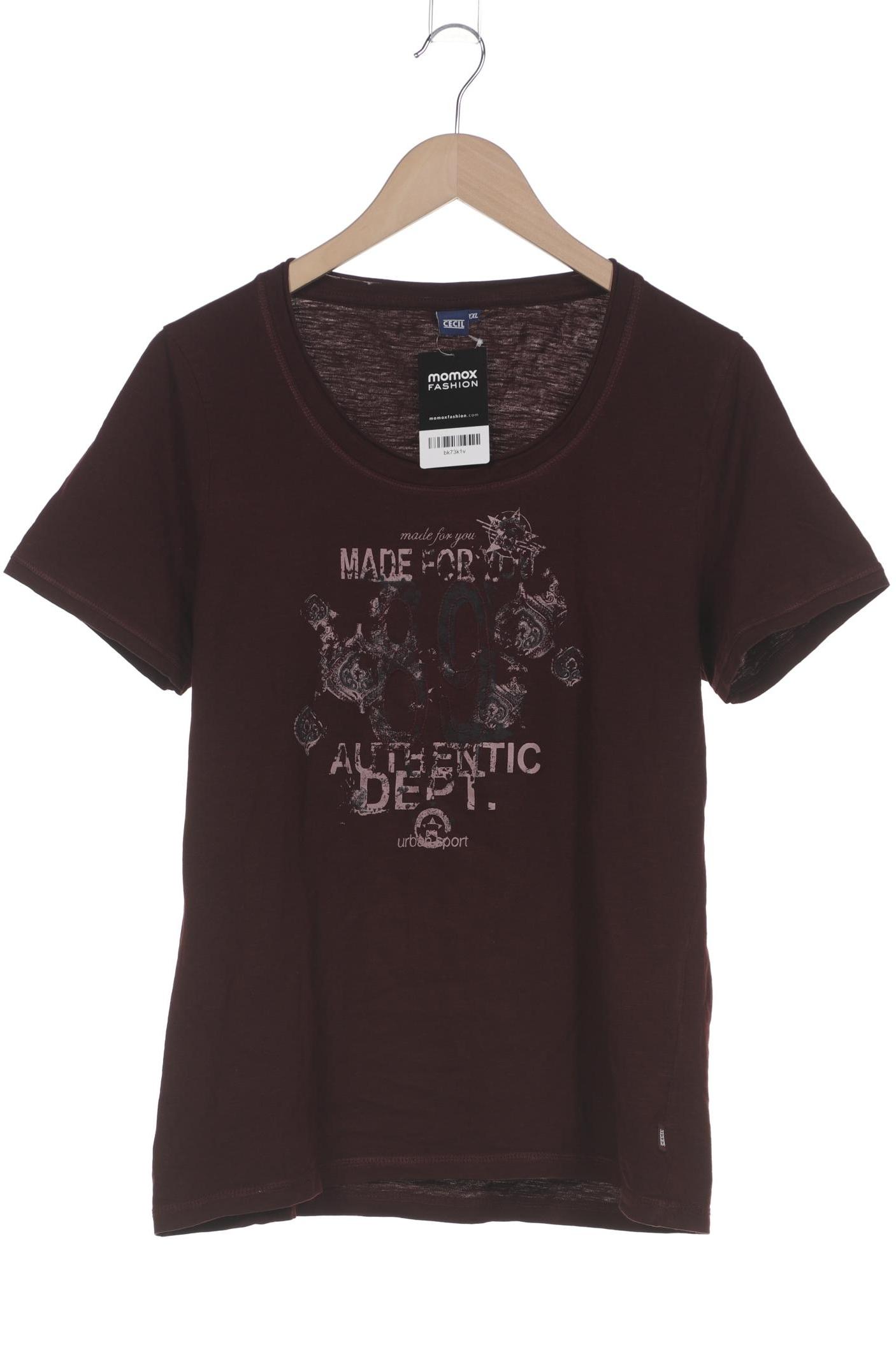 

Cecil Damen T-Shirt, bordeaux, Gr. 46