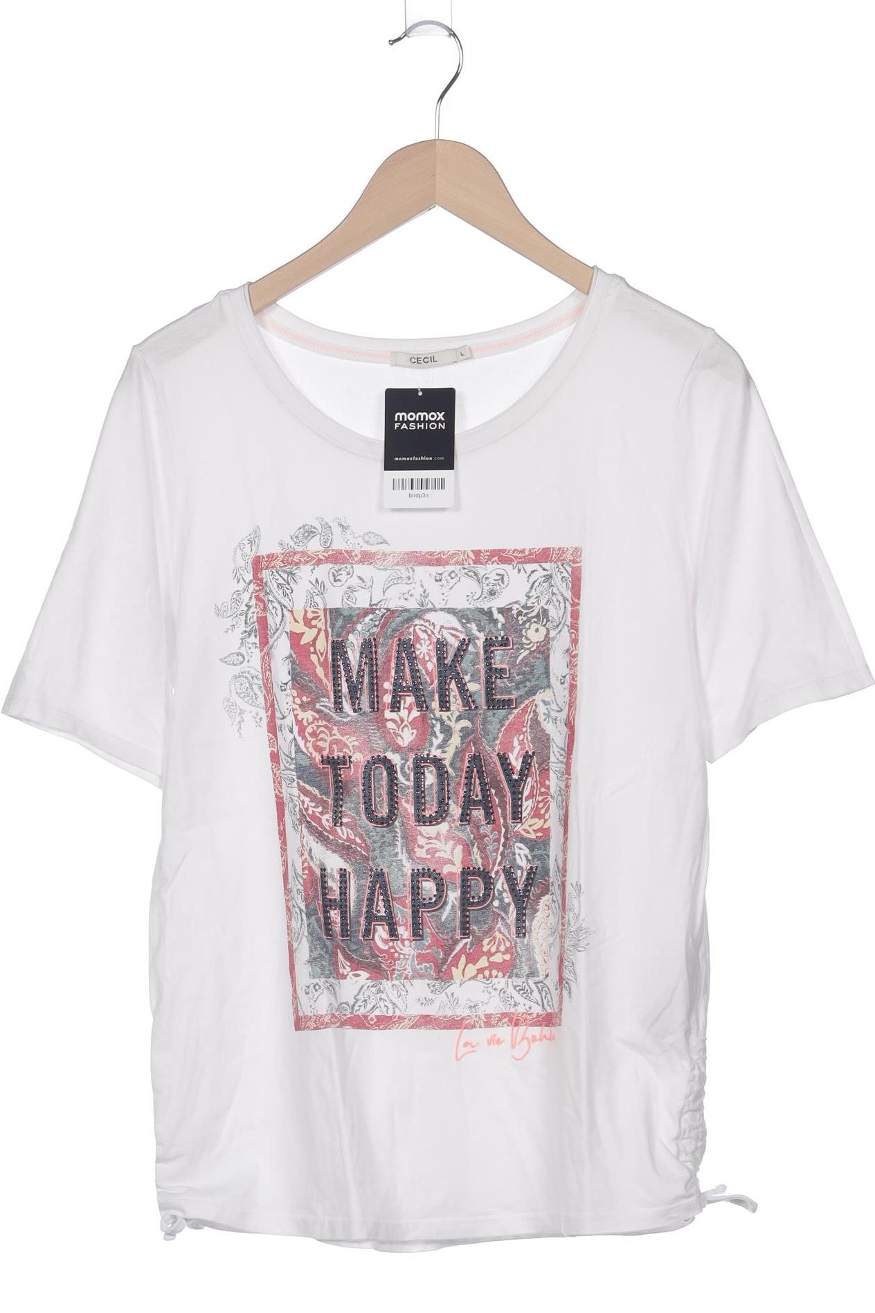 

Cecil Damen T-Shirt, weiß, Gr. 42