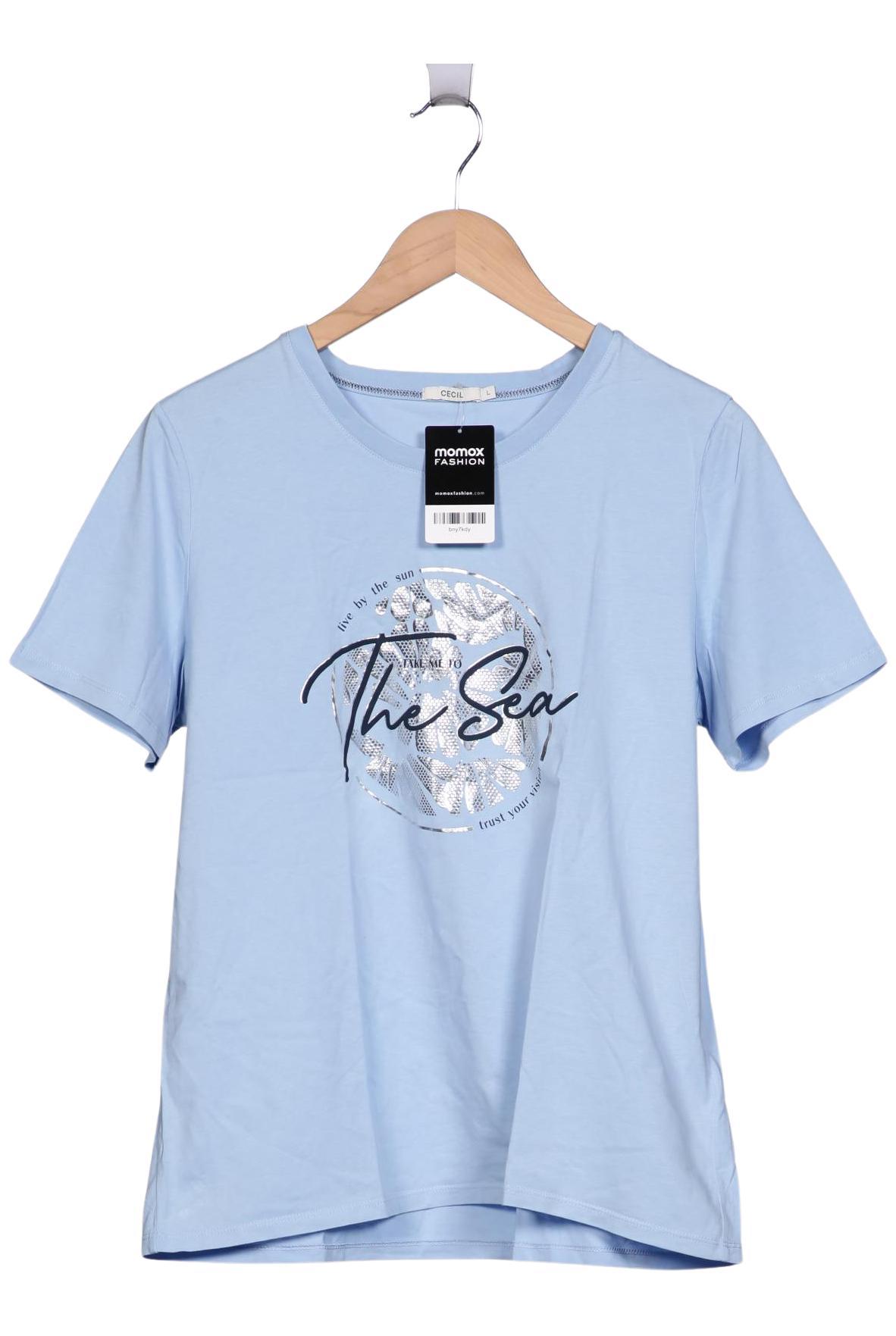 

Cecil Damen T-Shirt, blau, Gr. 42