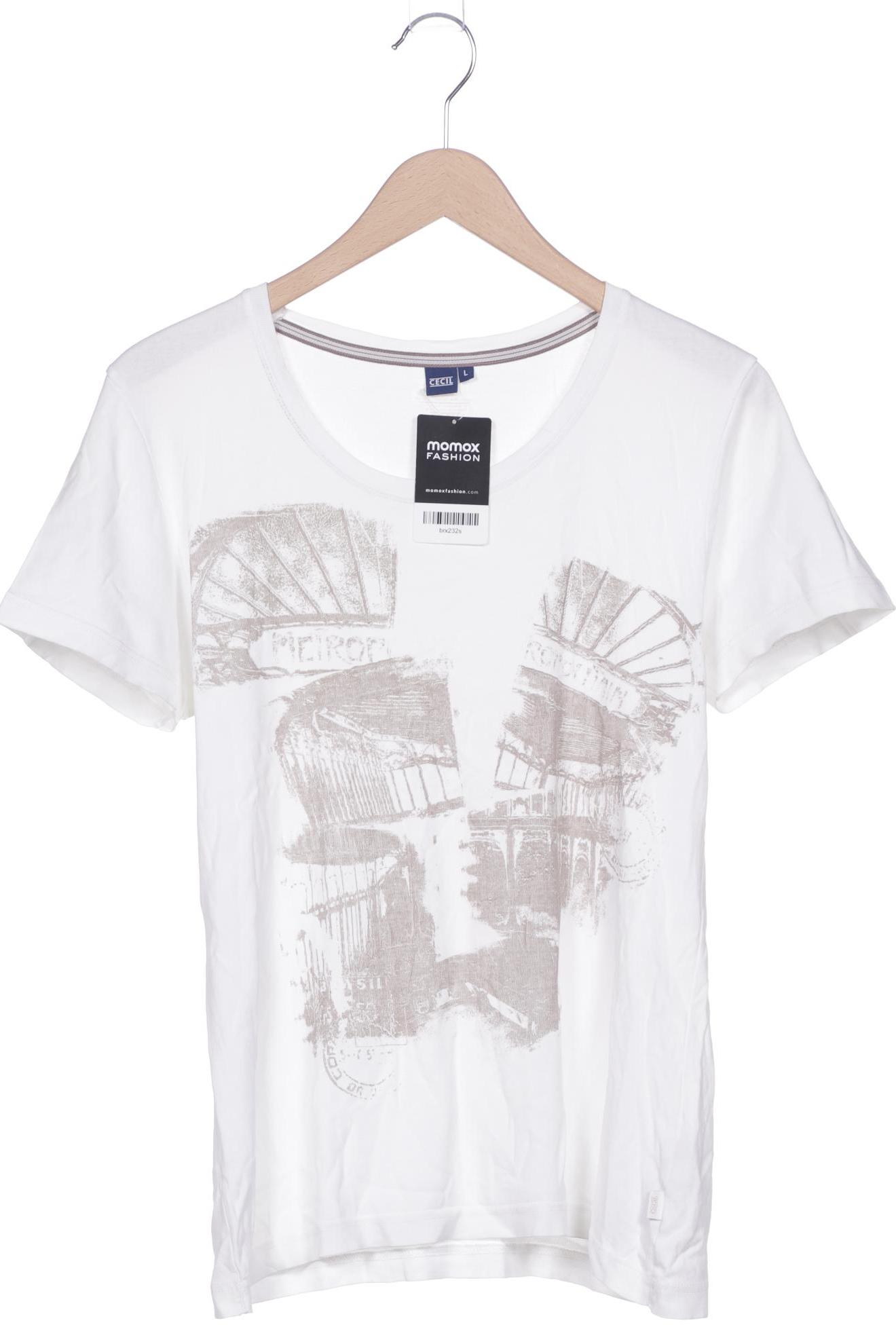 

Cecil Damen T-Shirt, weiß, Gr. 42
