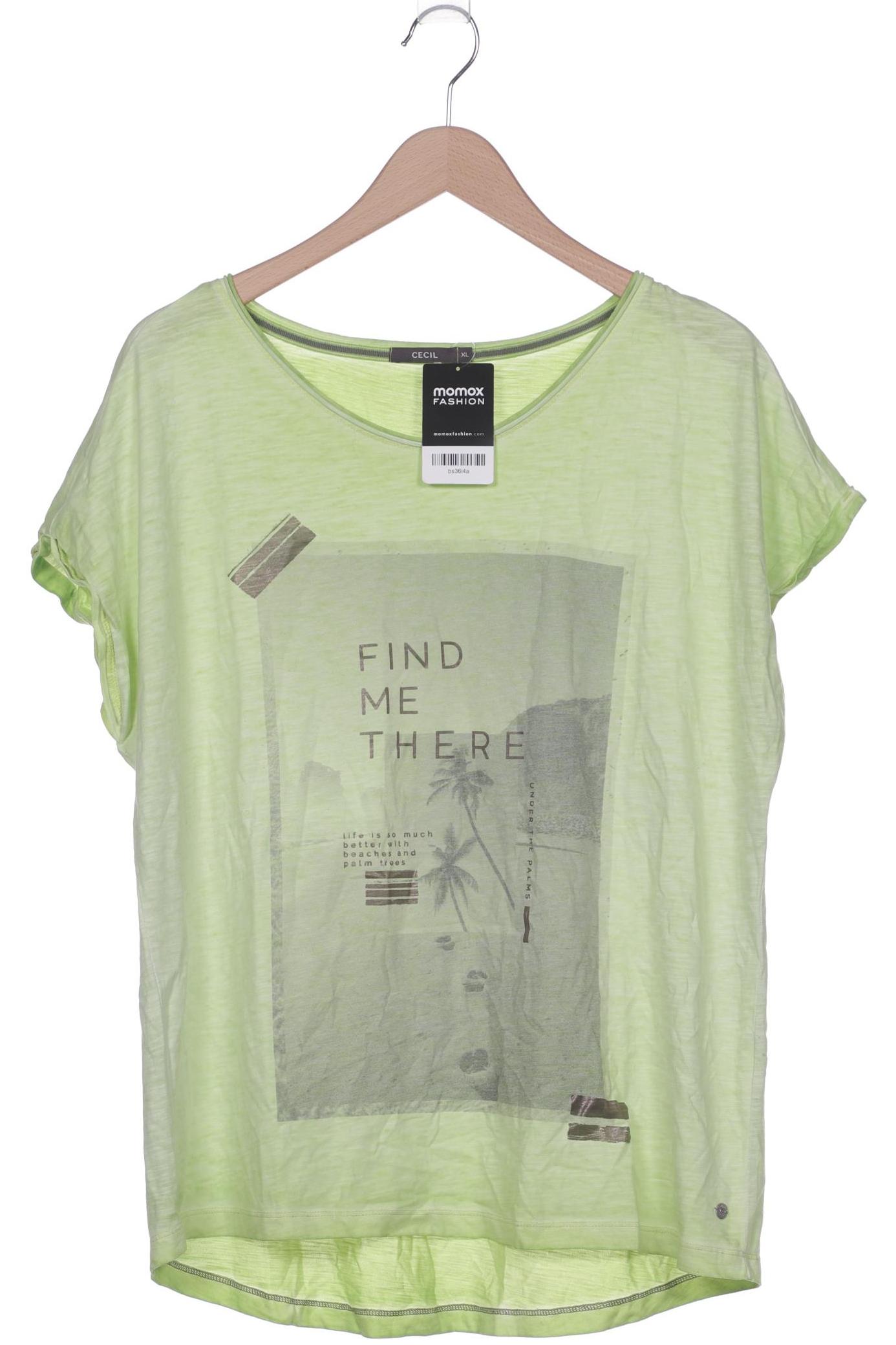 

Cecil Damen T-Shirt, hellgrün, Gr. 44