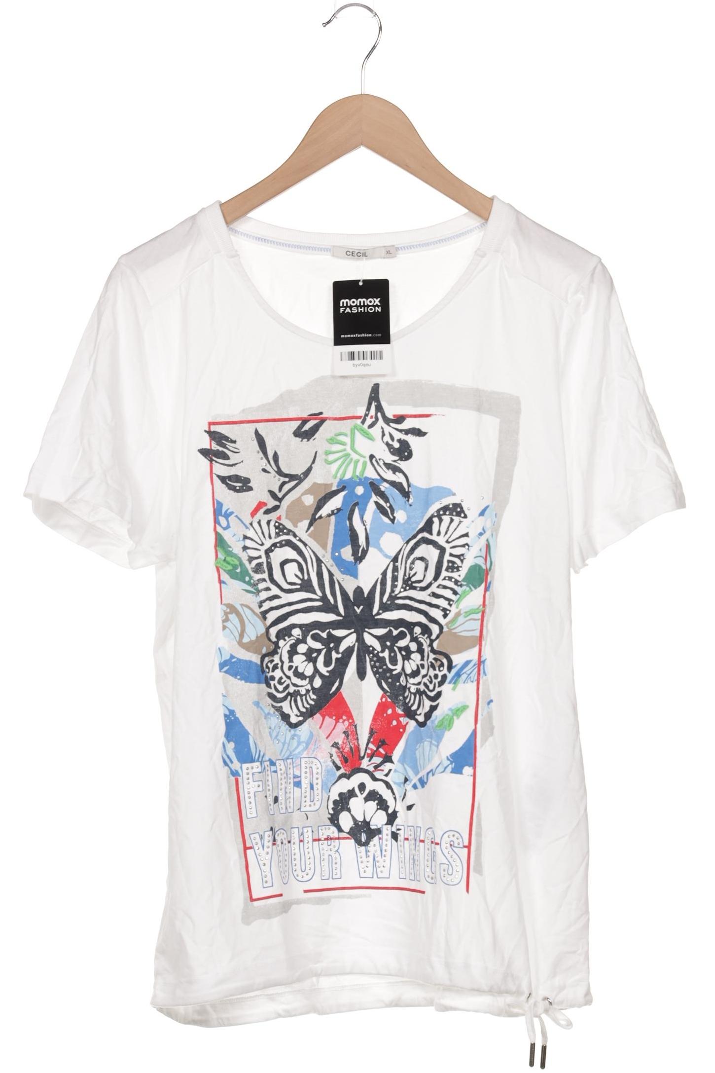 

Cecil Damen T-Shirt, weiß, Gr. 44