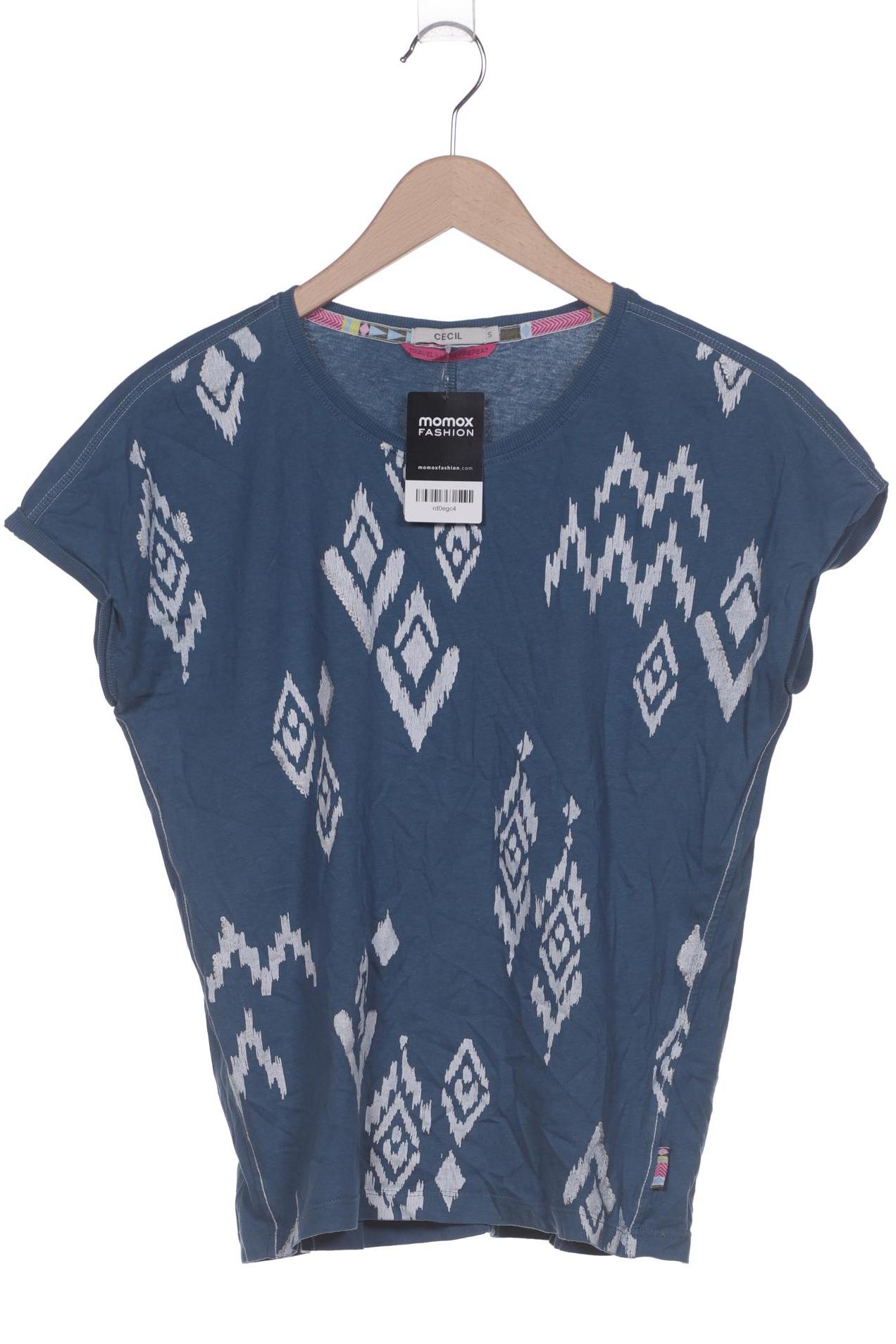 

Cecil Damen T-Shirt, blau, Gr. 36
