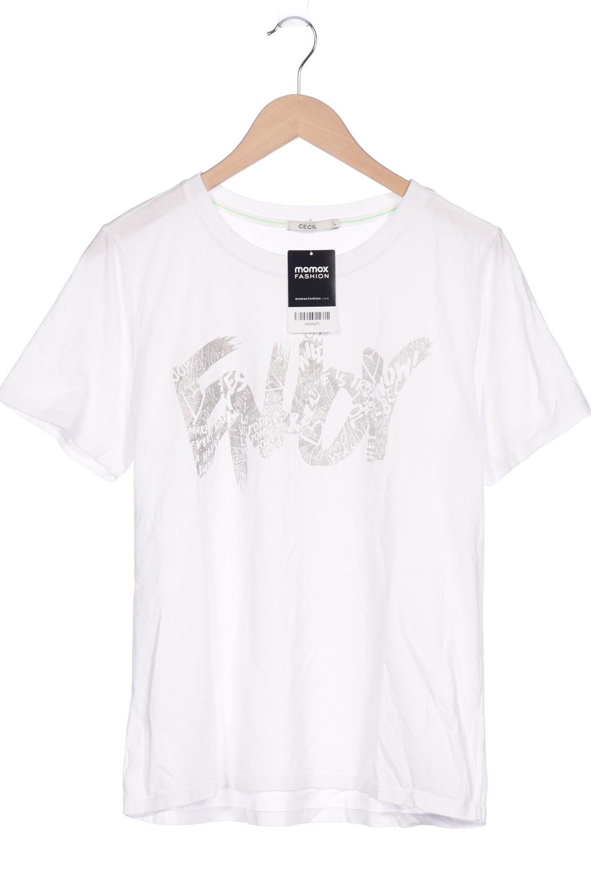 

Cecil Damen T-Shirt, weiß, Gr. 42