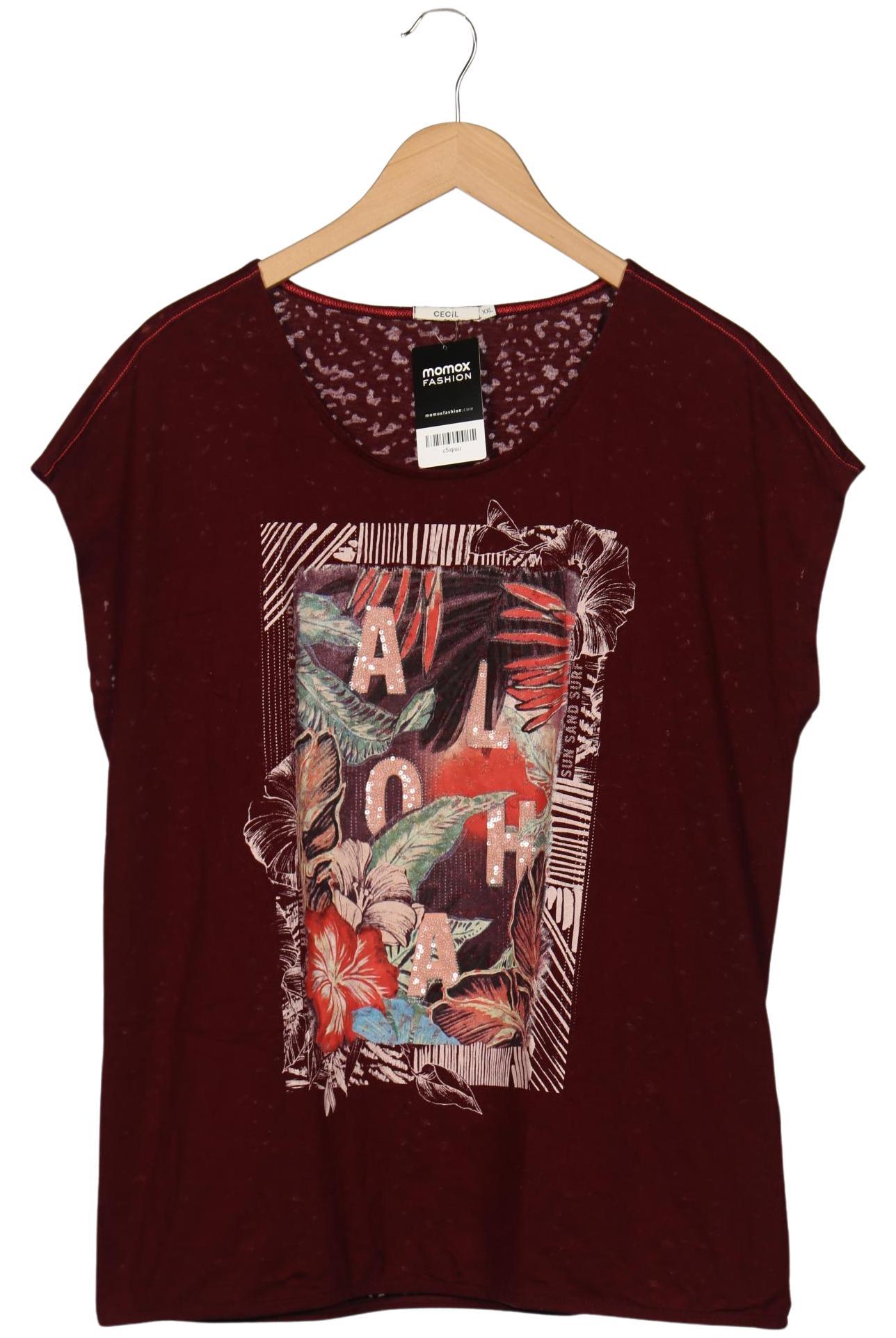 

Cecil Damen T-Shirt, bordeaux, Gr. 46